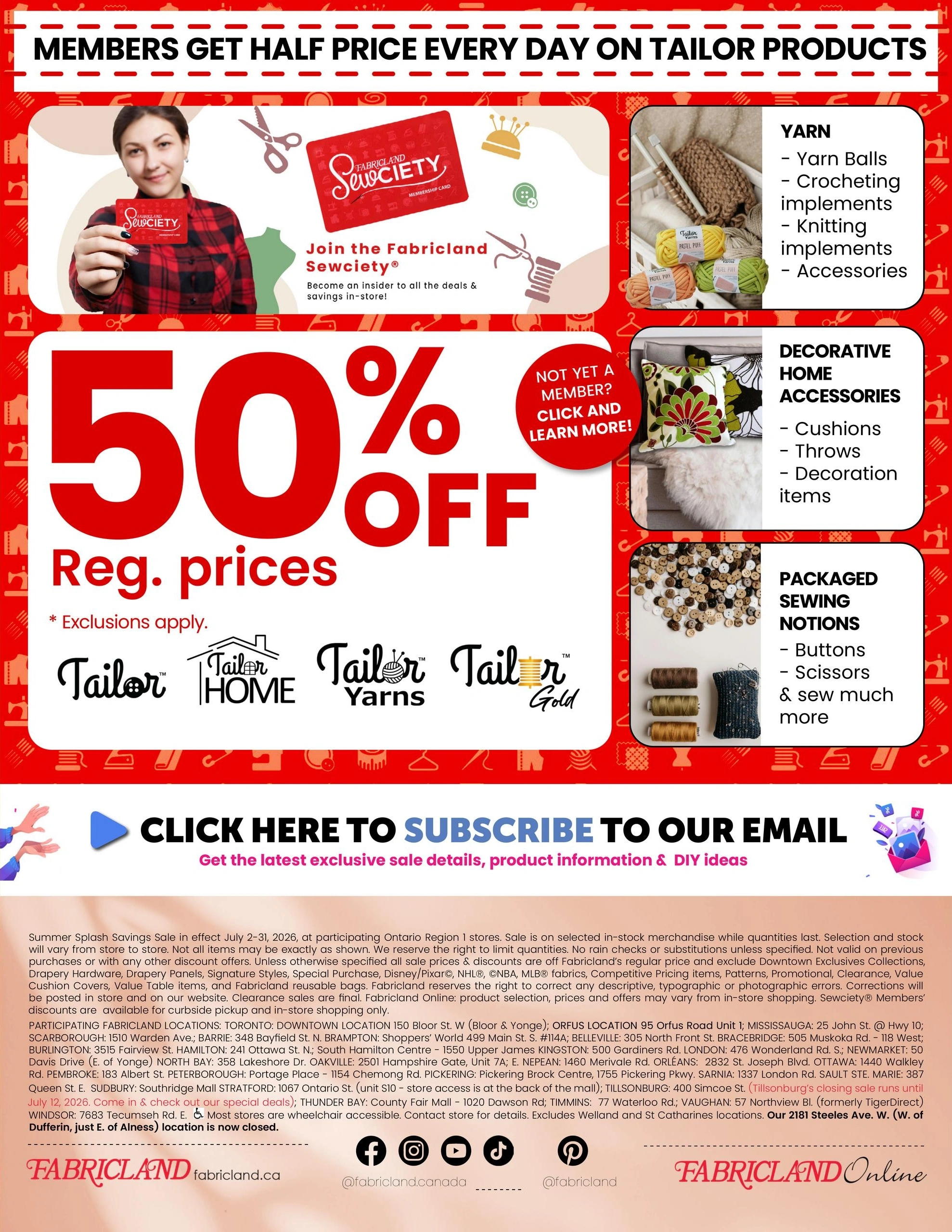 Fabricland flyer page 16