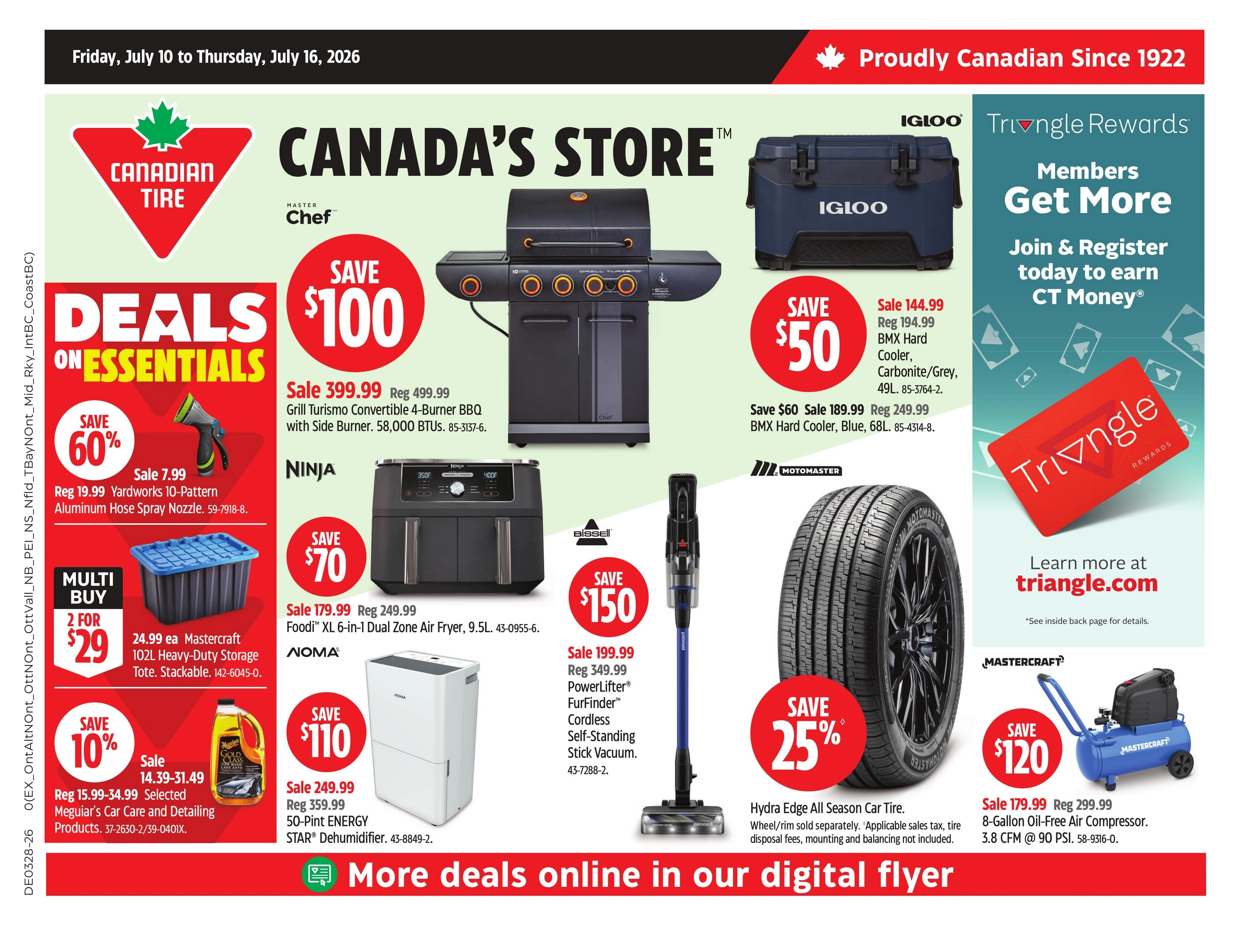 Canadian Tire flyer page 1