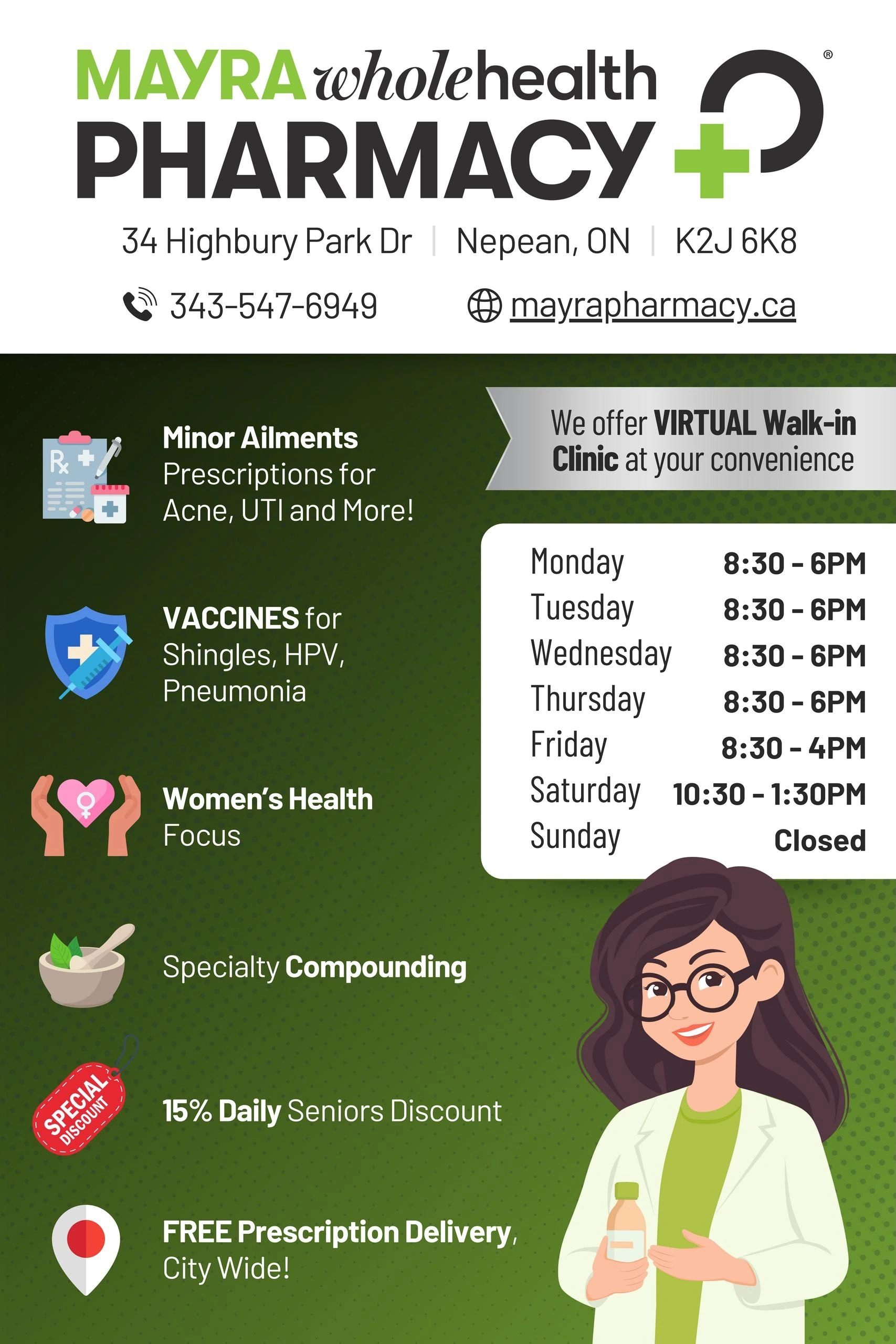Wholehealth Pharmacy flyer page 1
