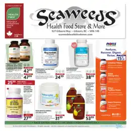Seaweeds Health Food Store Flyer