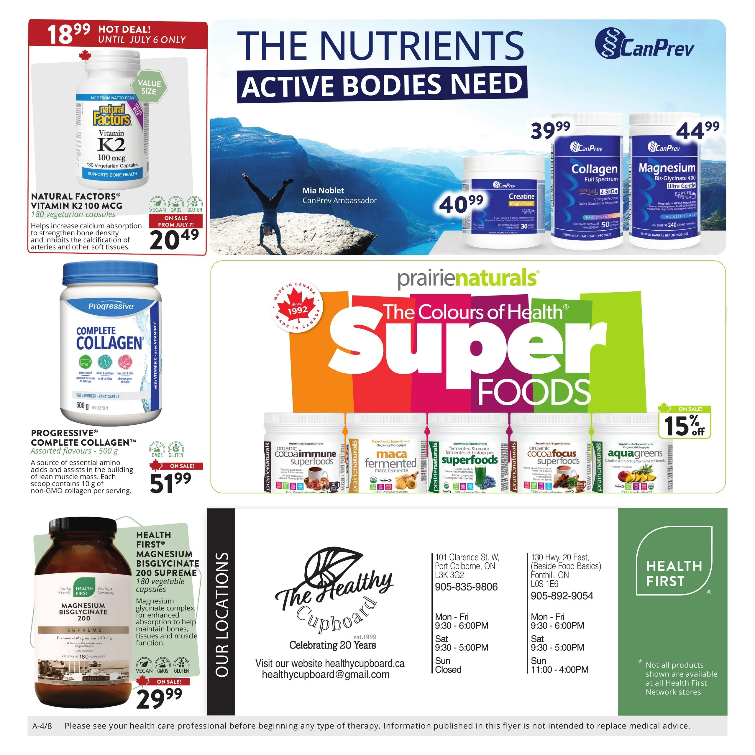 The Healthy Cupboard flyer page 4