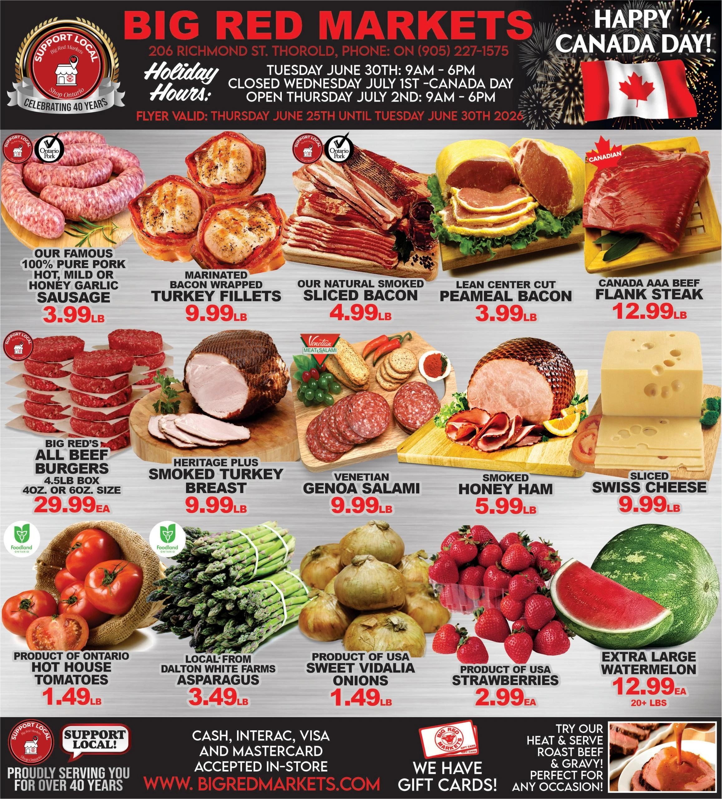 Big Red Markets flyer page 1