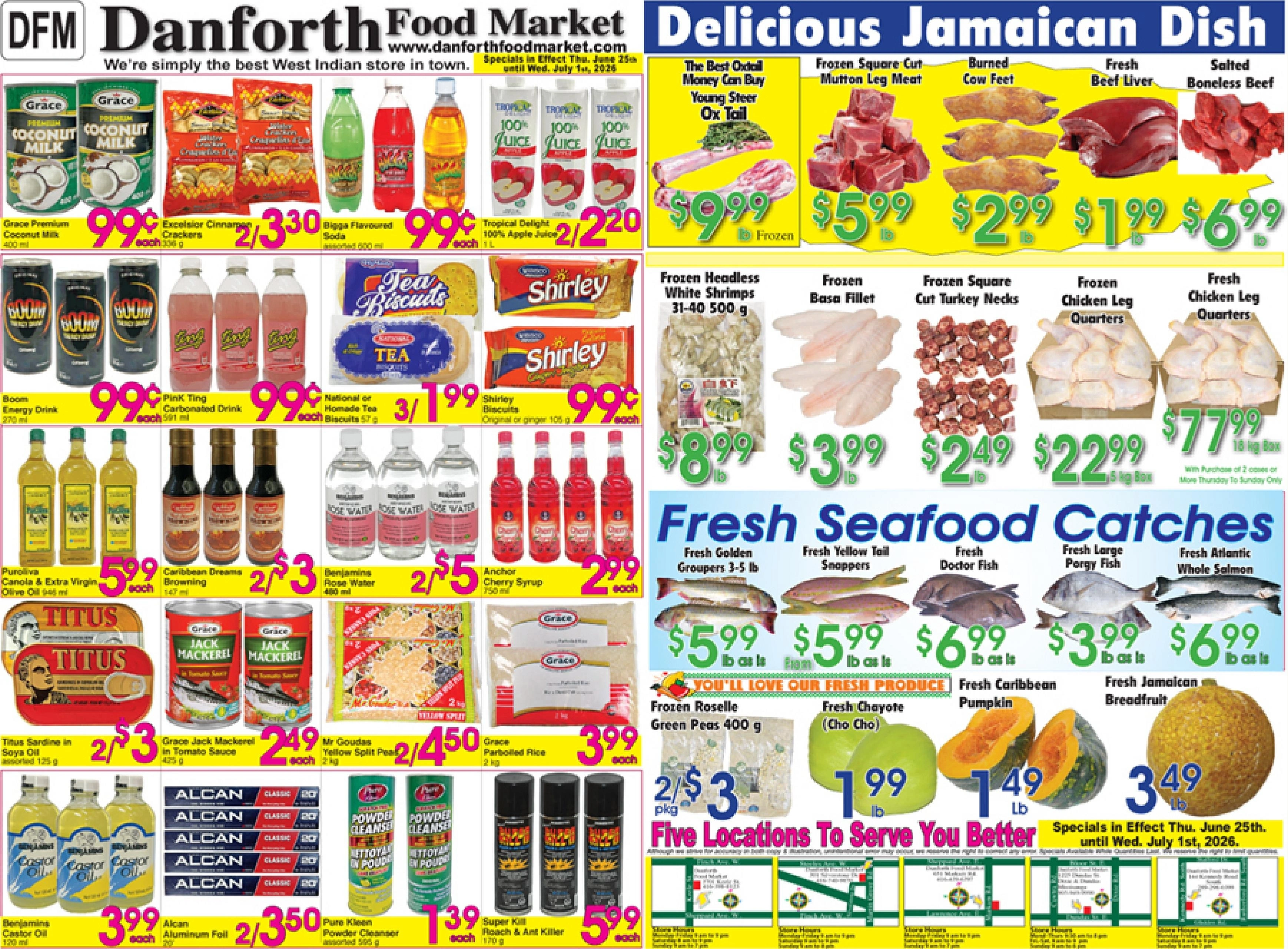 Danforth Food Market flyer page 1