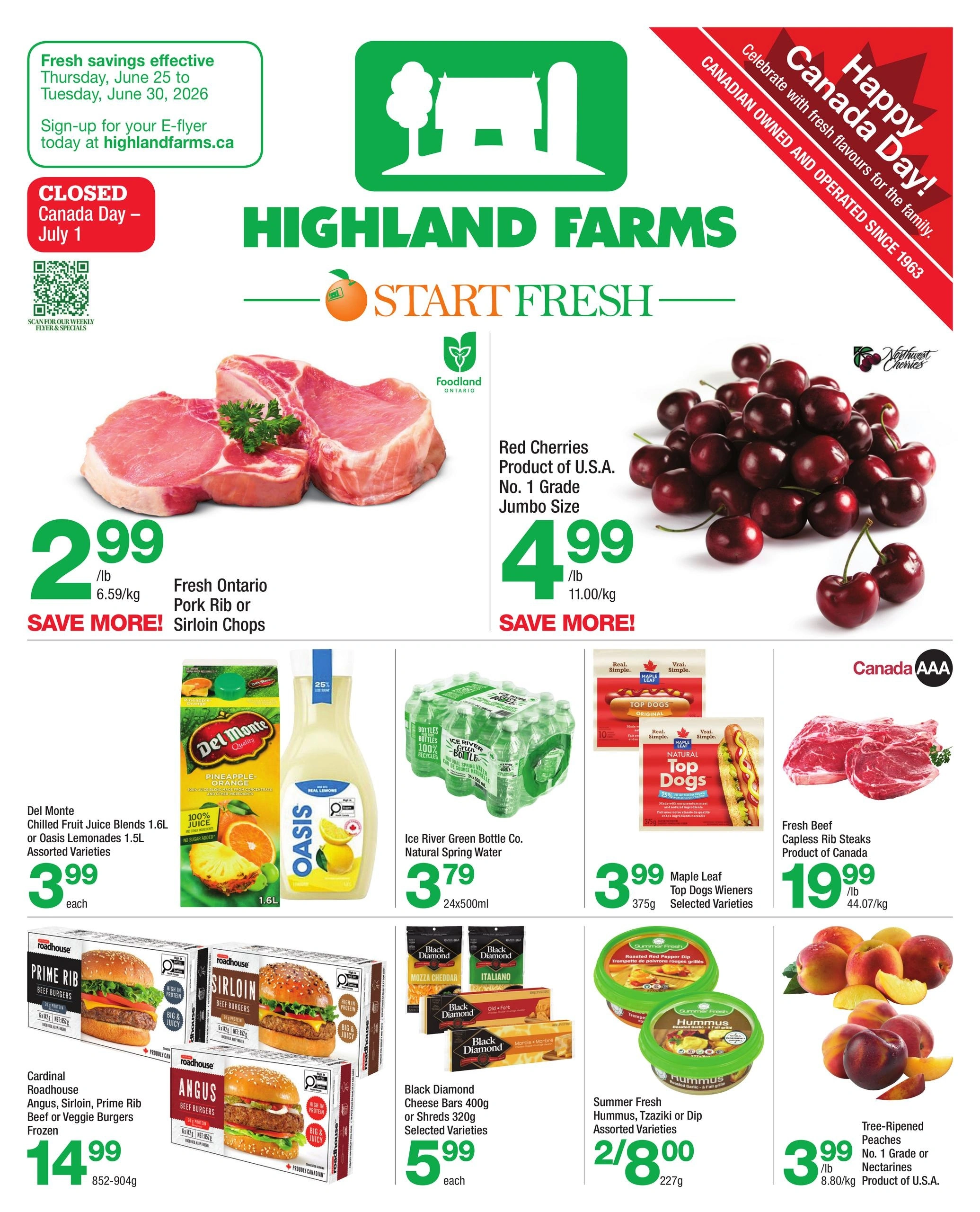 Highland Farms flyer page 1