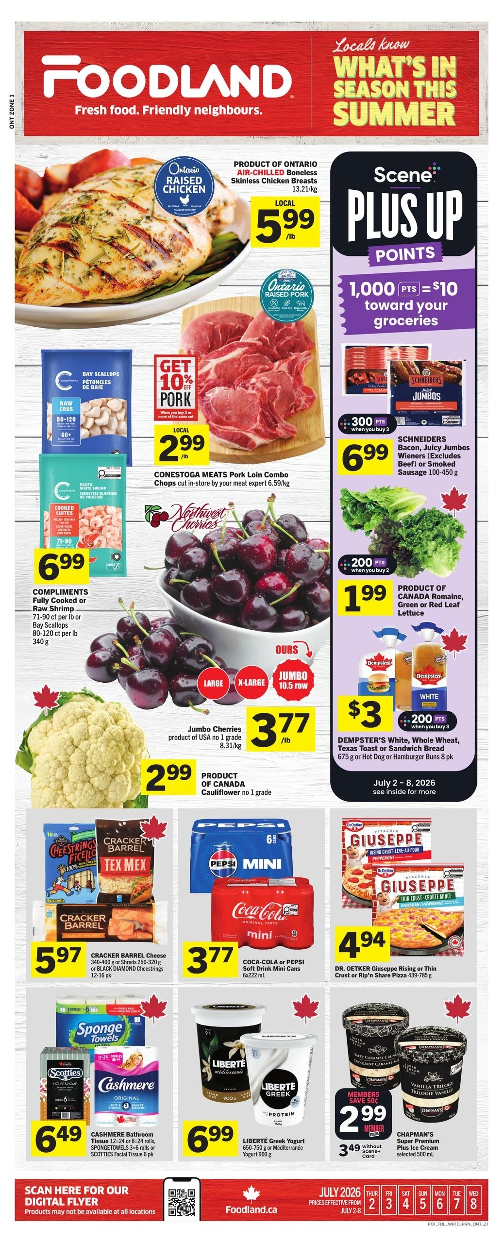 Foodland flyer page 1