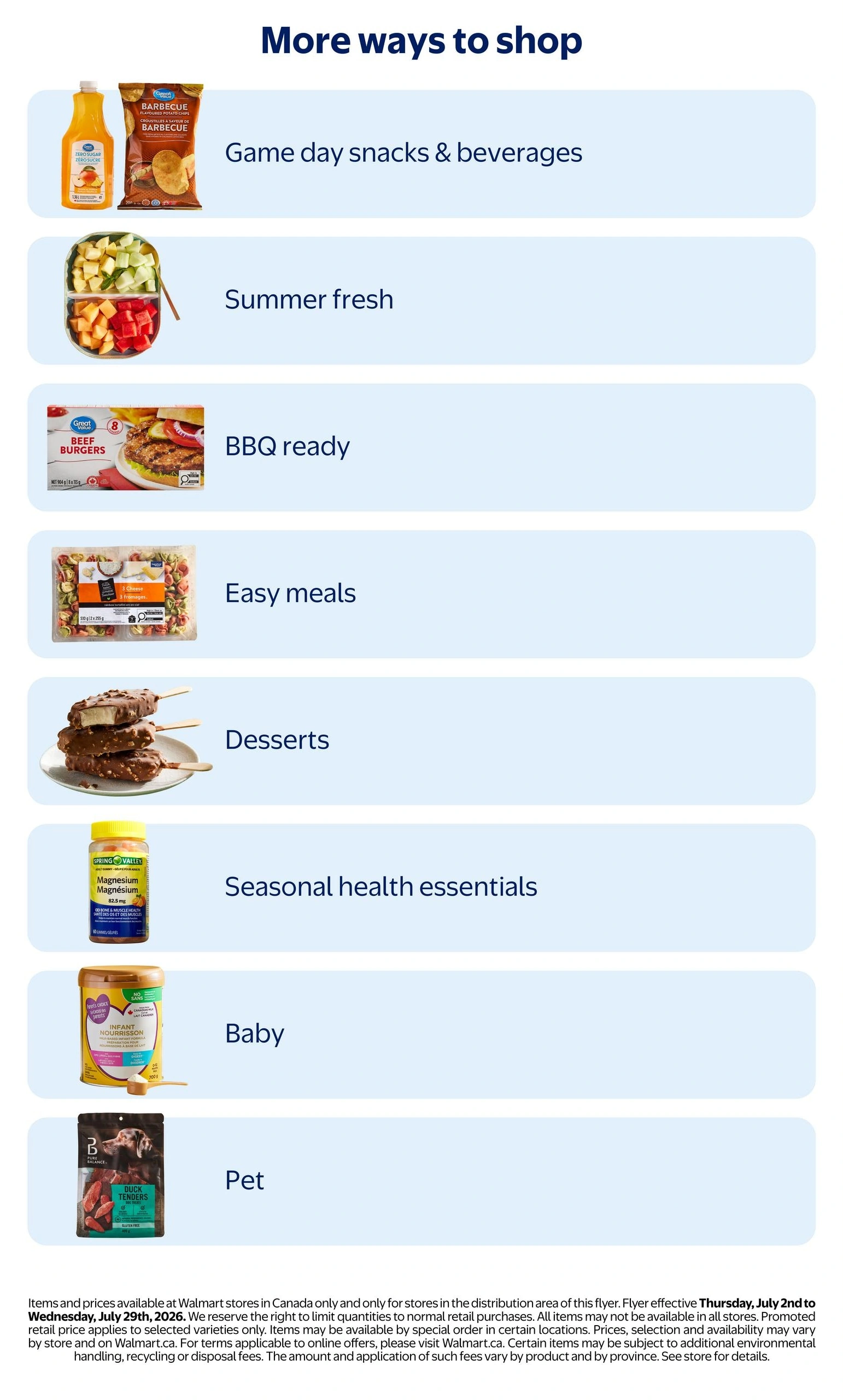 Walmart flyer page 10