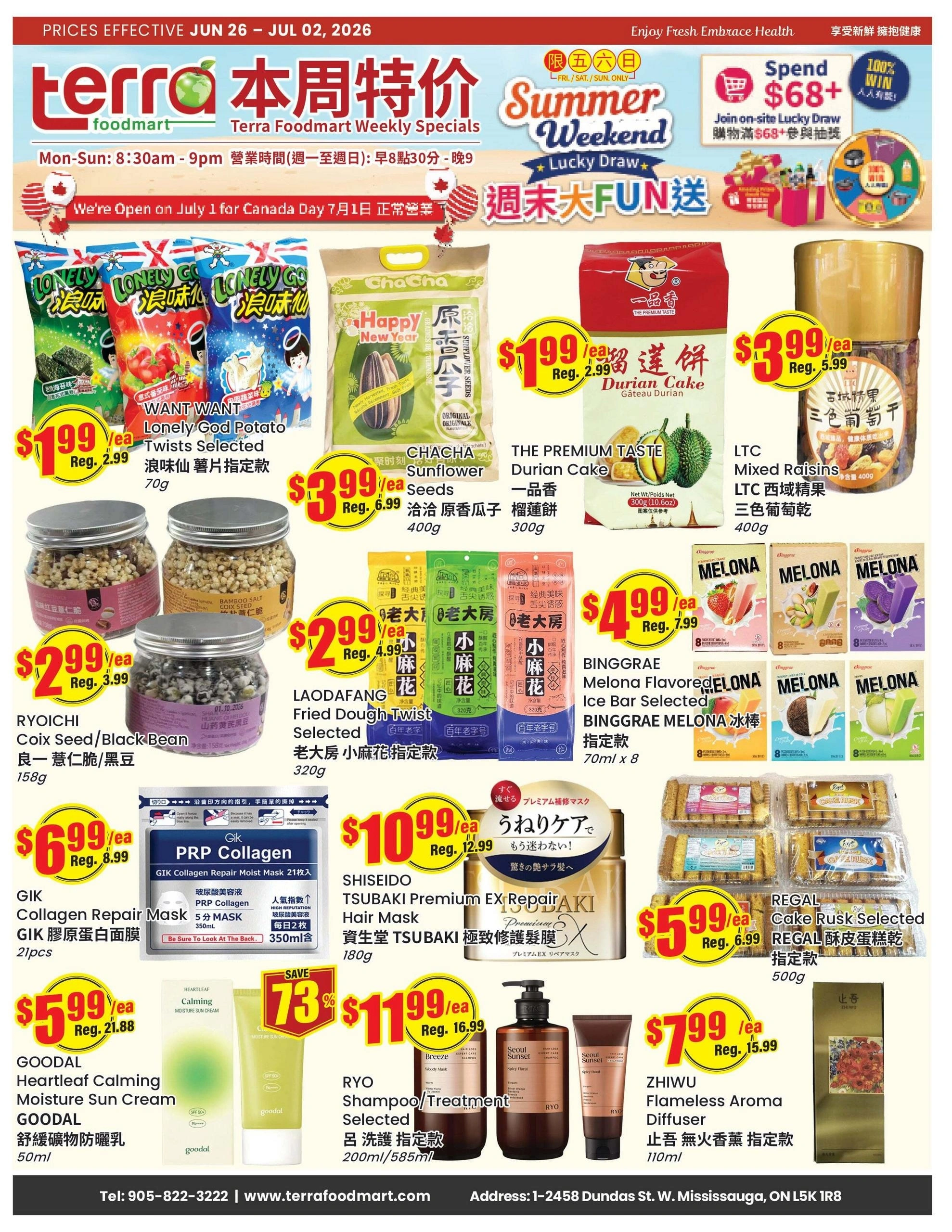 Terra Foodmart flyer page 1
