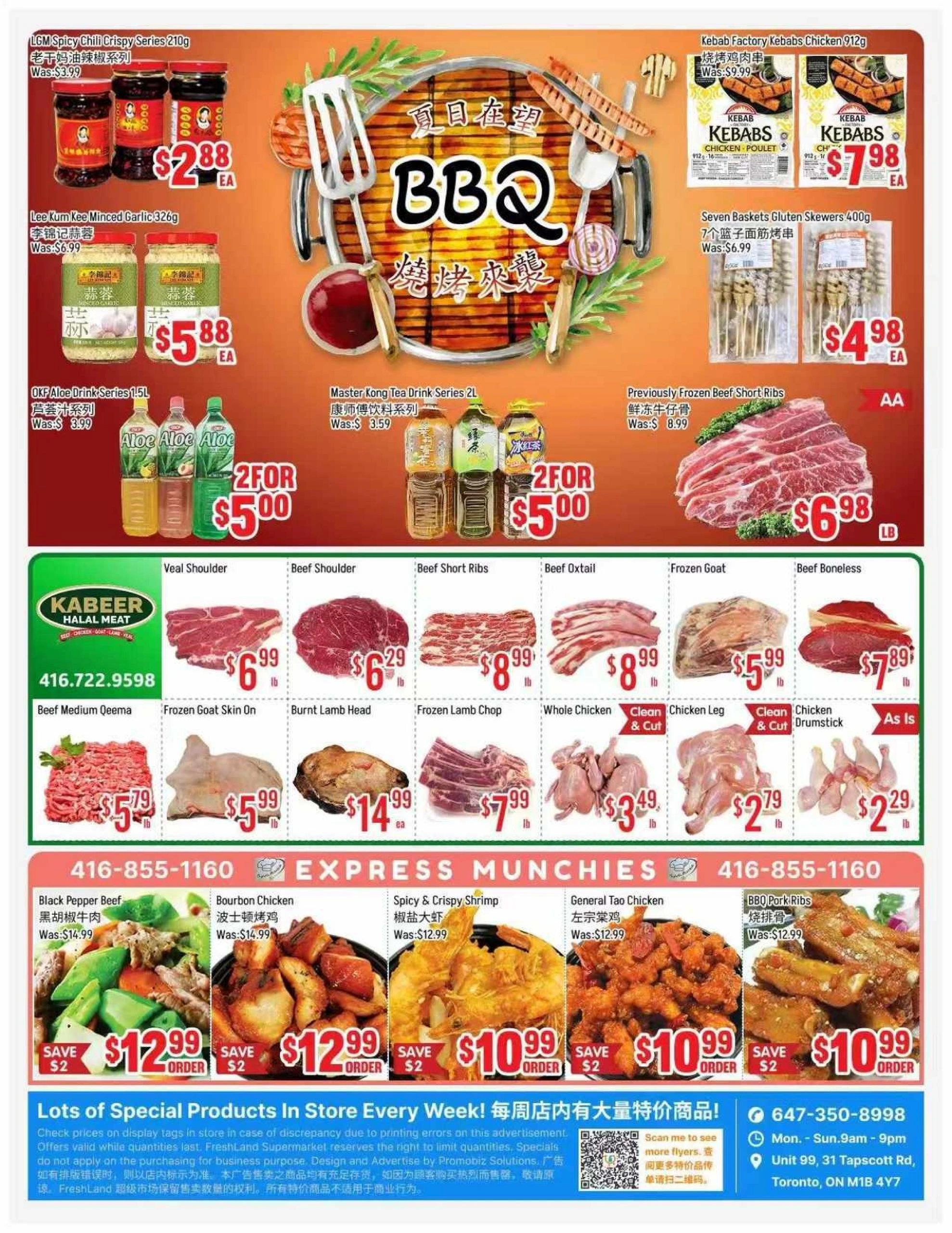Fresh Land Supermarket flyer page 1