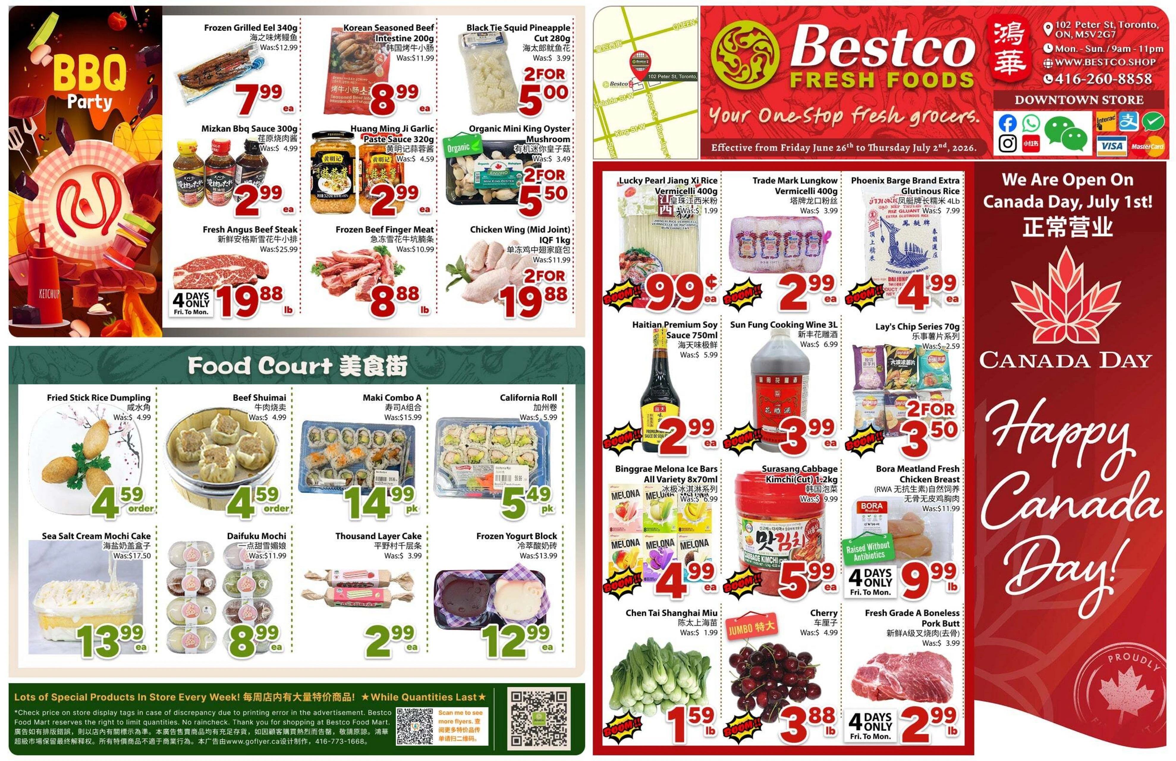 Bestco Foodmart flyer page 1