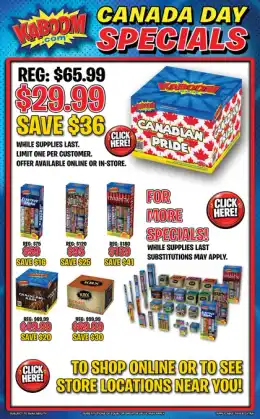 Kaboom Fireworks Flyer