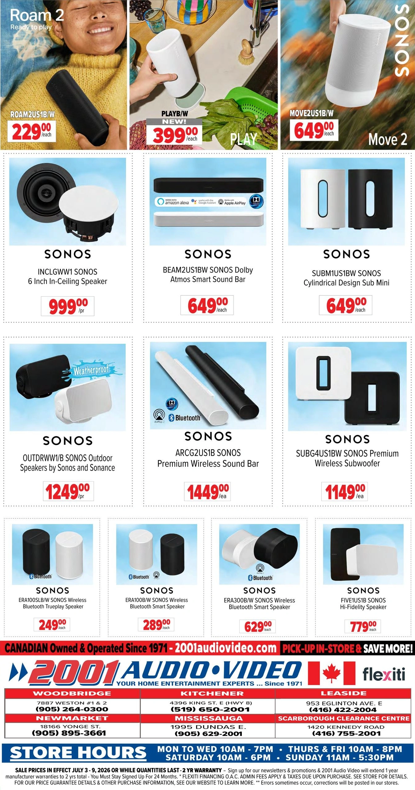 2001 Audio Video flyer page 15