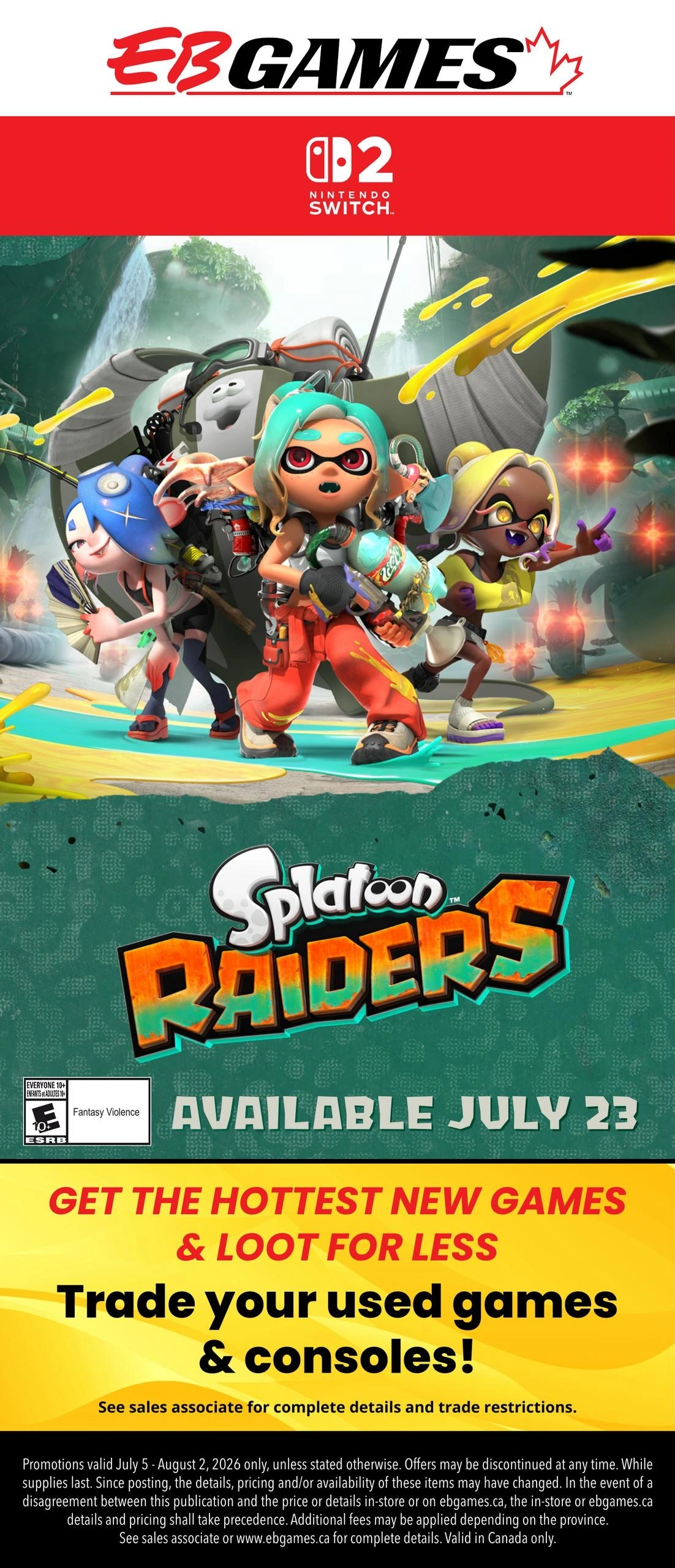 EB Games Canada flyer page 1