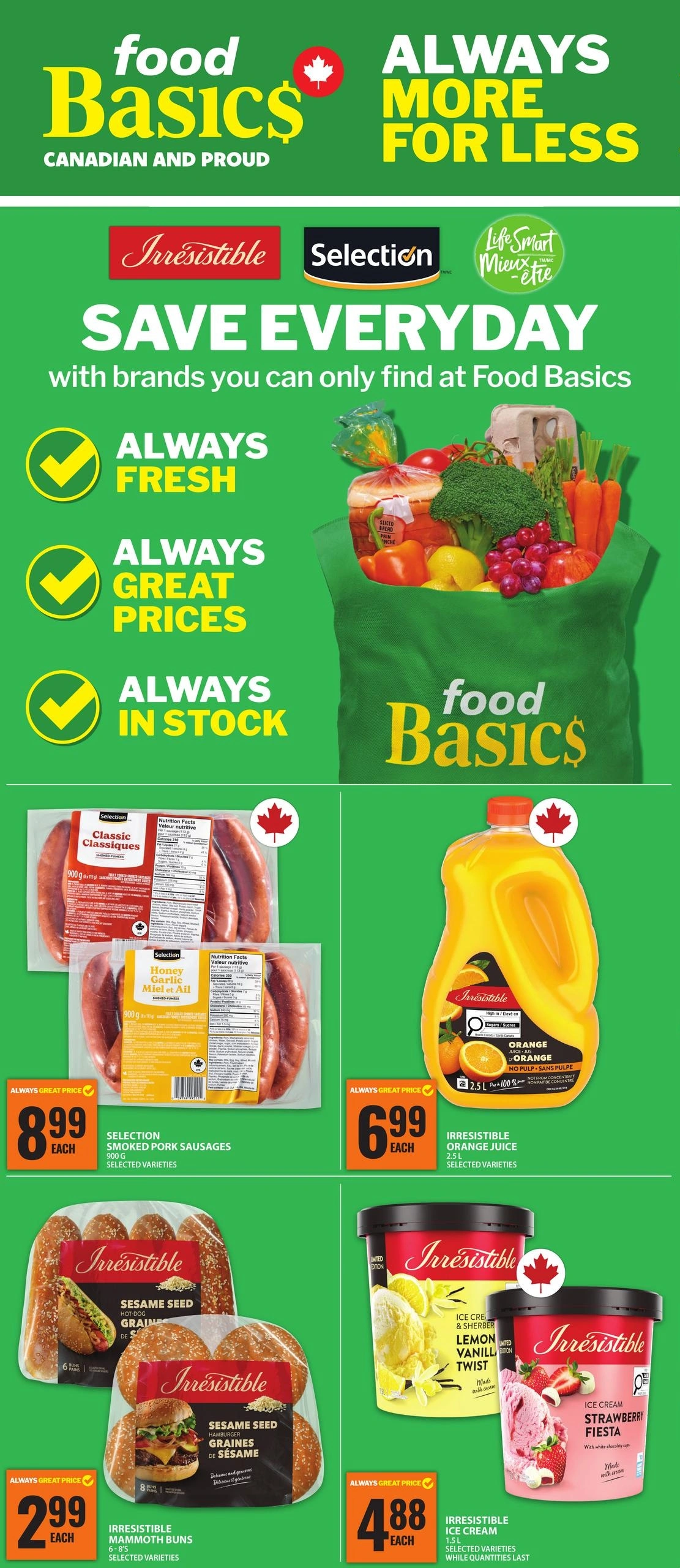 Food Basics flyer page 1
