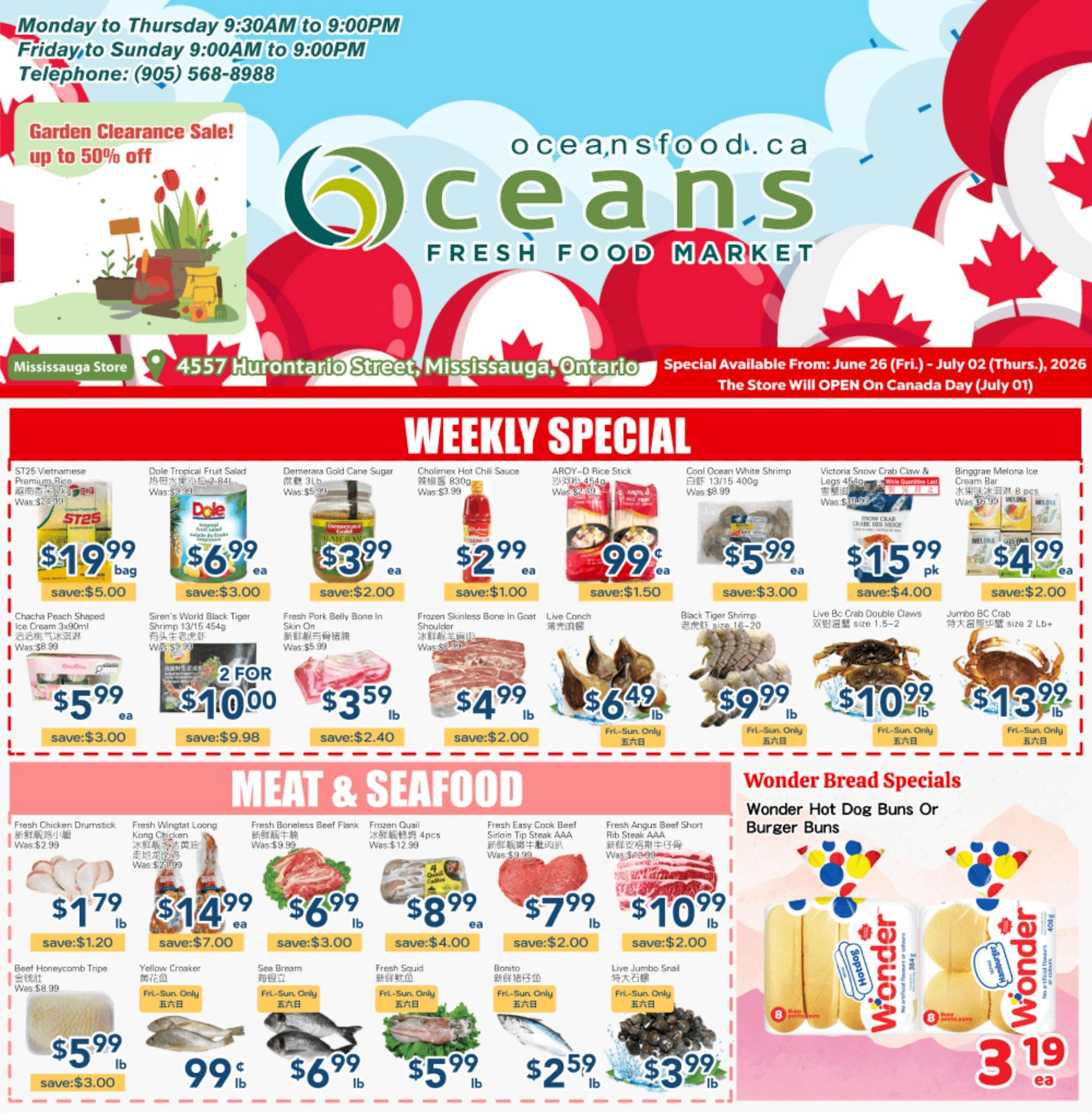 Oceans Fresh Food Market flyer page 1