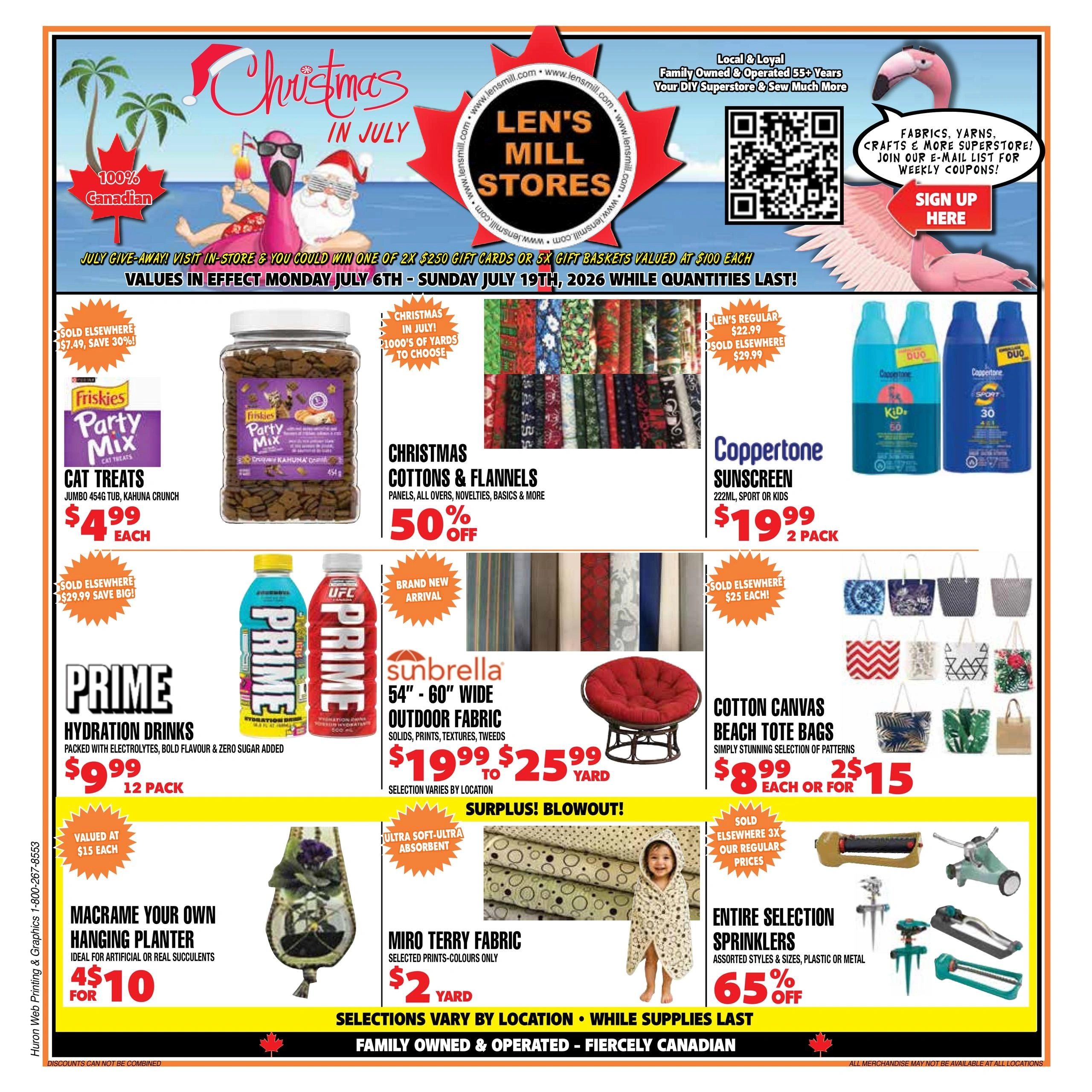 Len's Mill Store flyer page 1