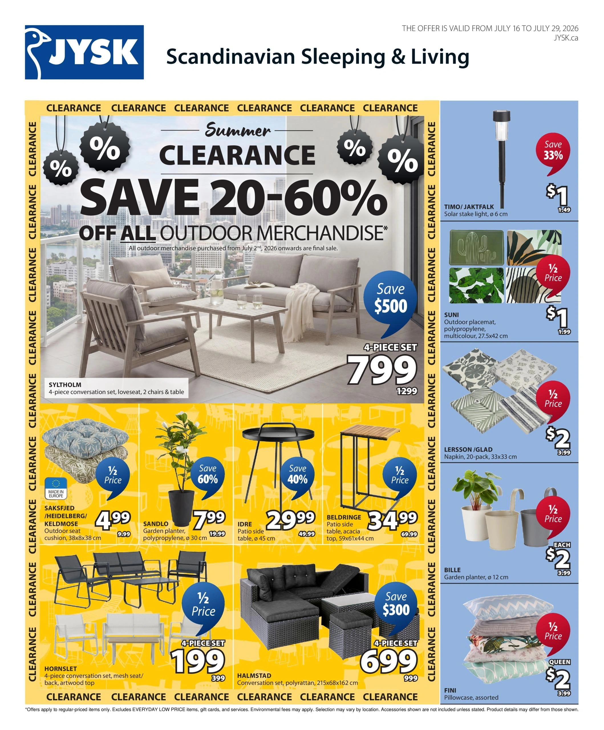 JYSK flyer page 1