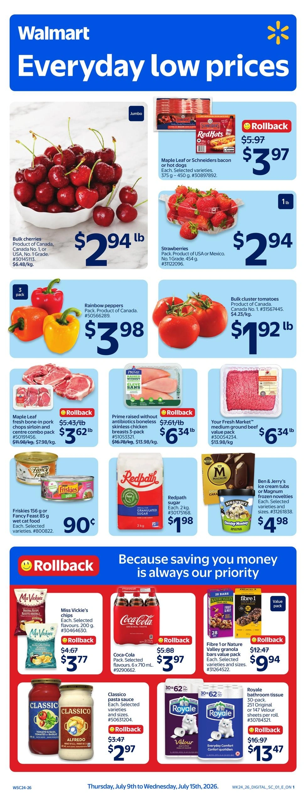 Walmart flyer page 1