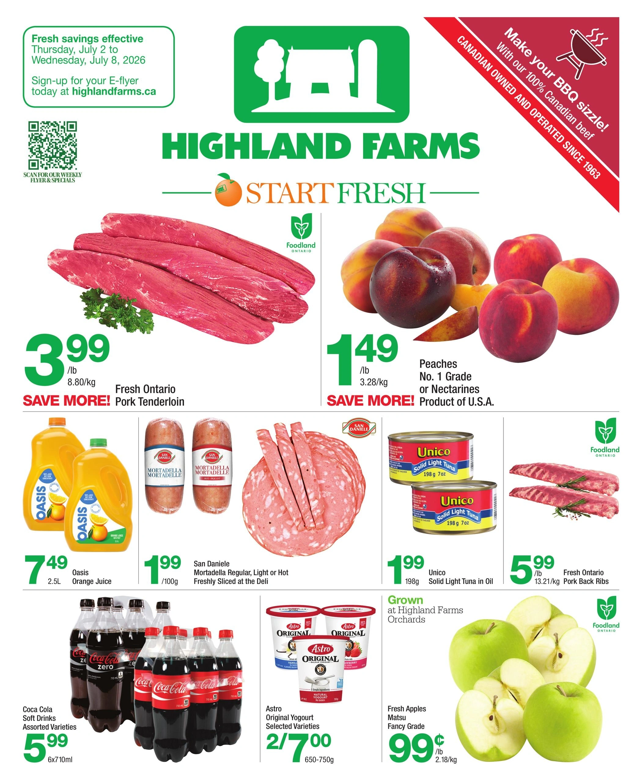 Highland Farms flyer page 1