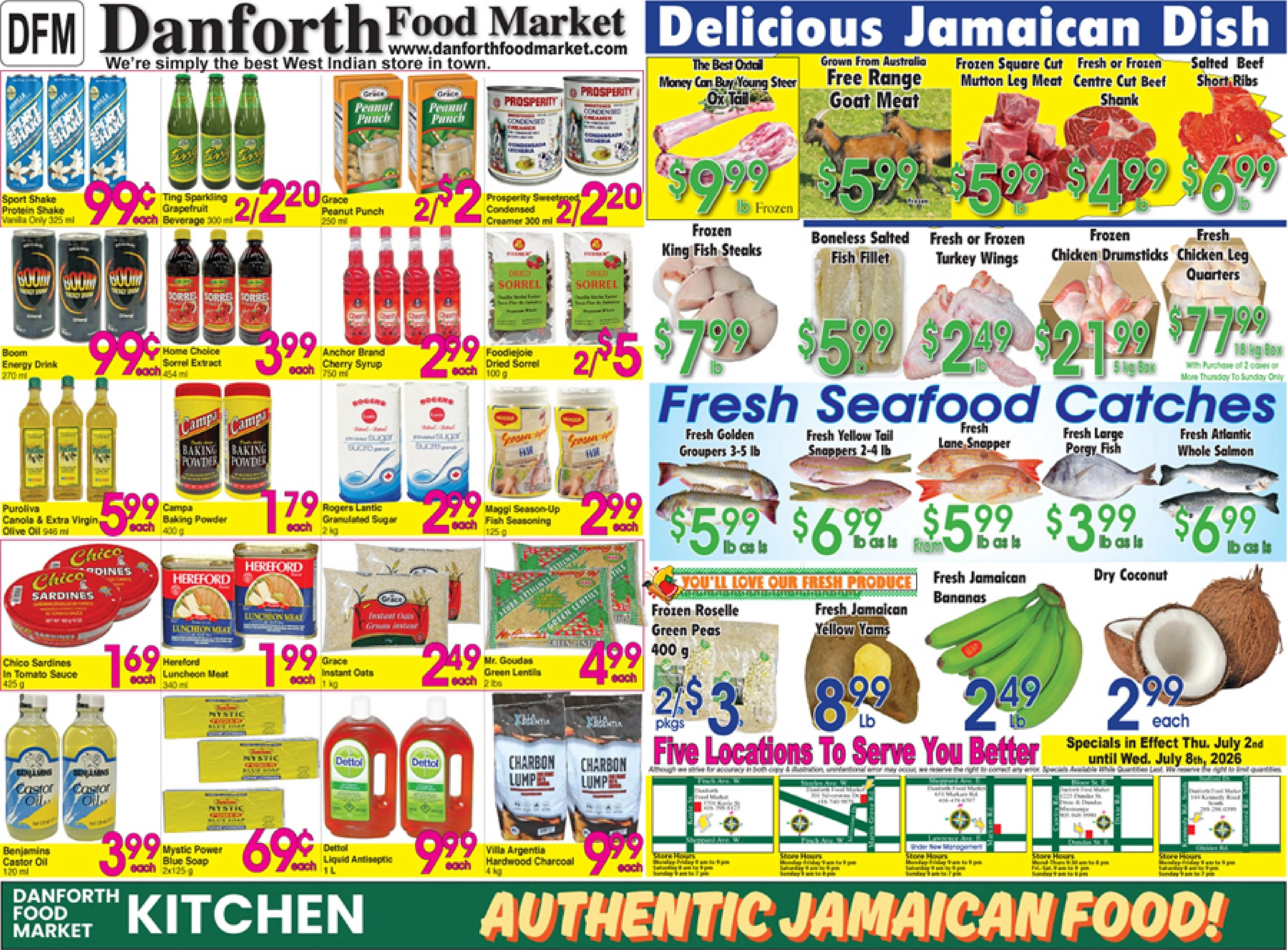 Danforth Food Market flyer page 1