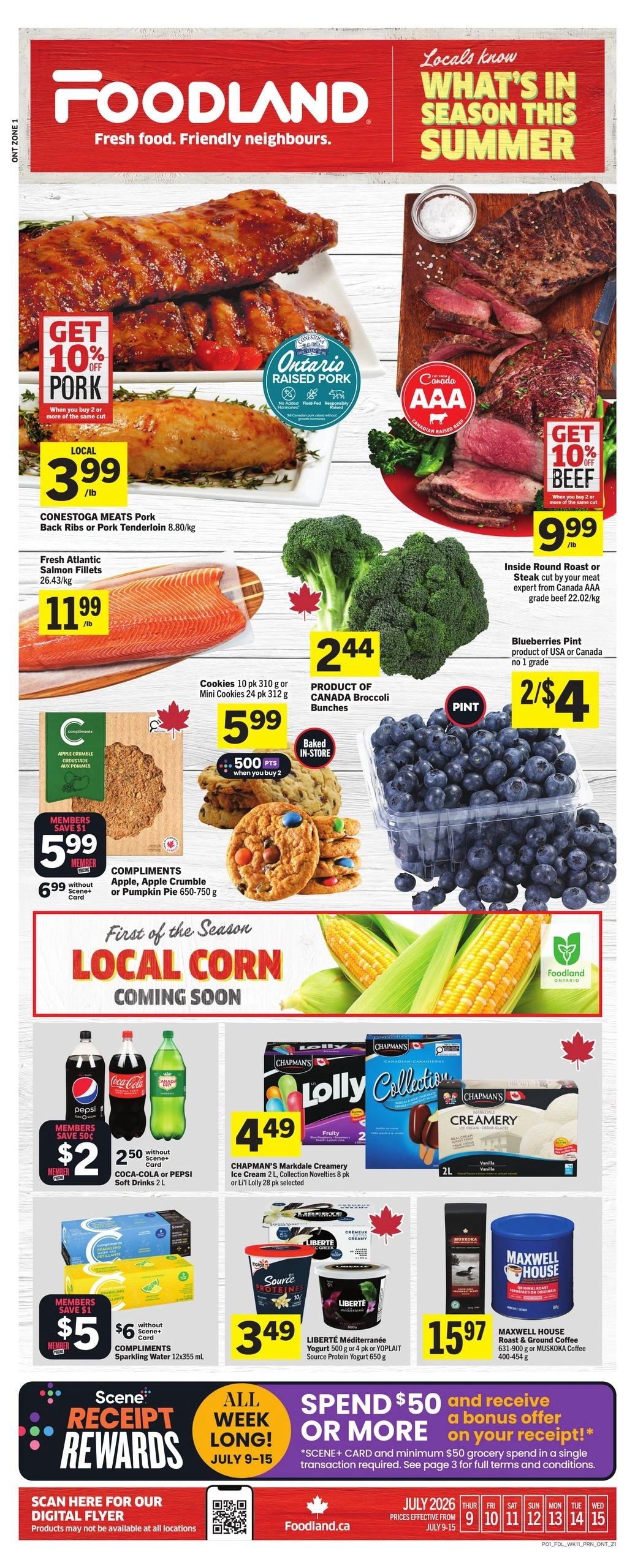 Foodland flyer page 1
