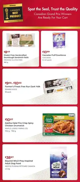 Canadian Grand Prix New Product Awards Flyer