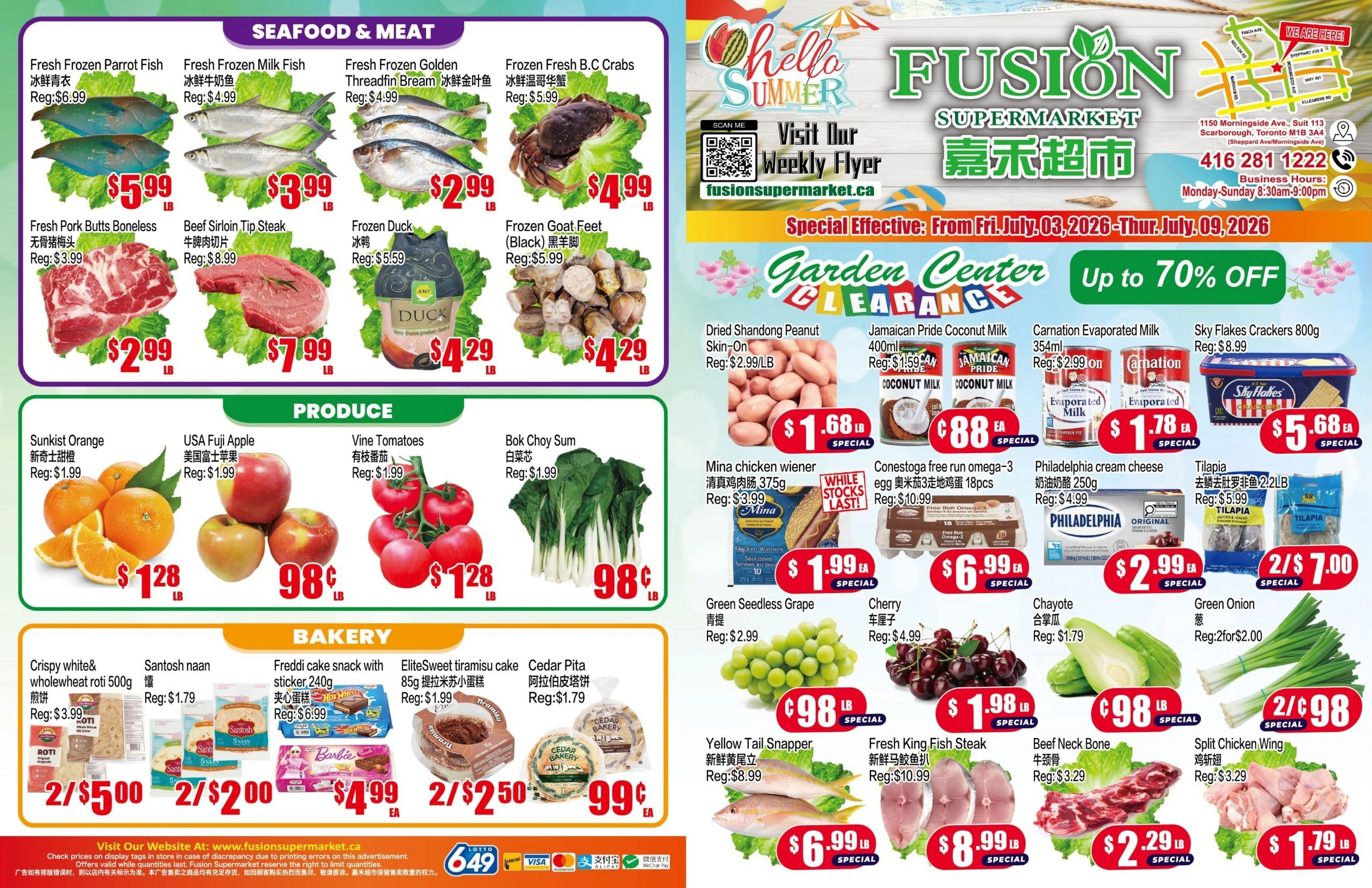 Fusion Supermarket flyer page 1