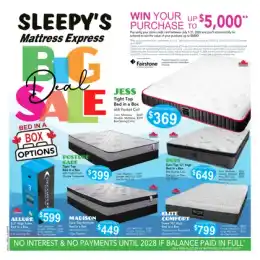 Sleepy's Mattress Express Indexed Weekly