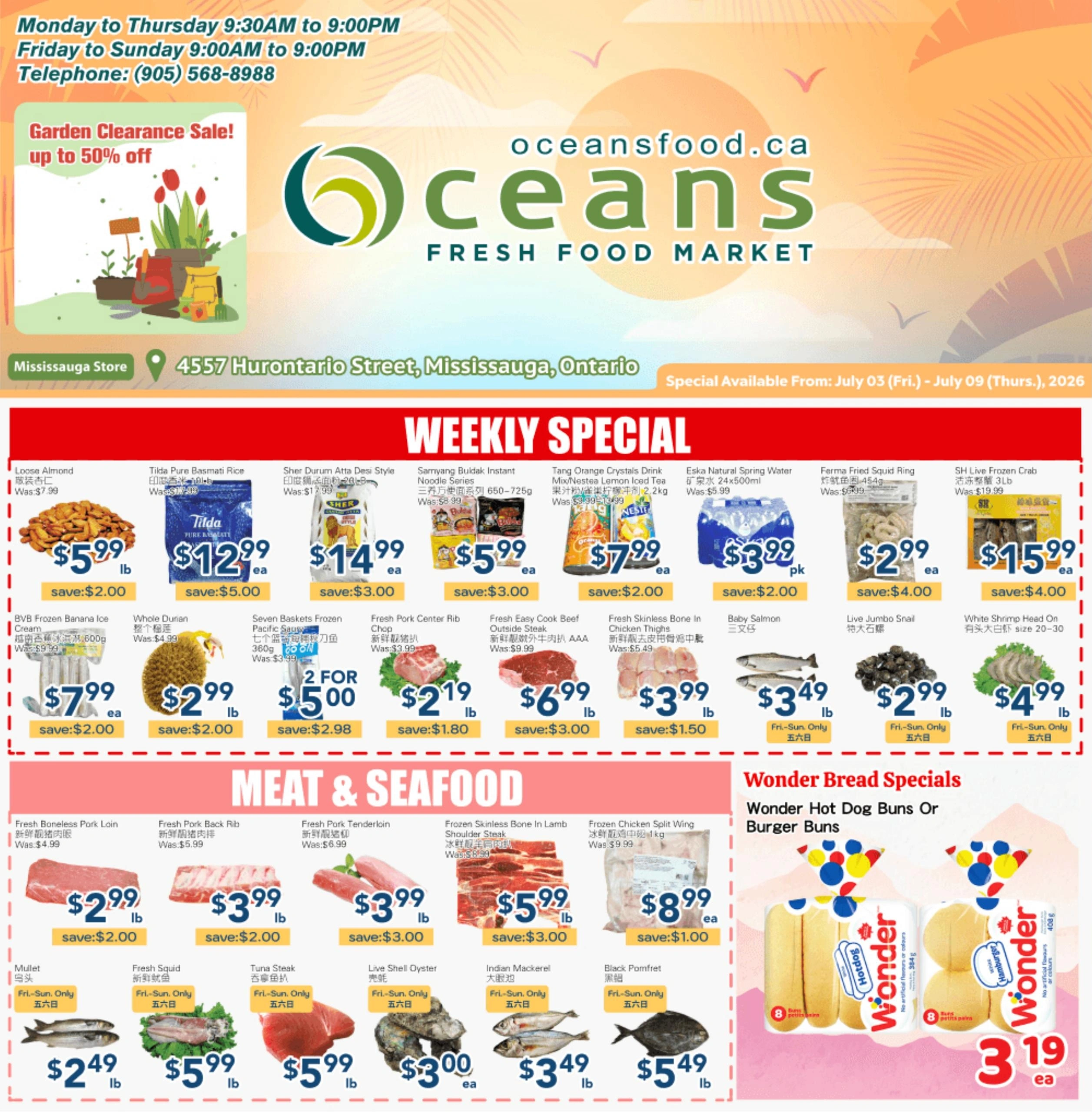 Oceans Fresh Food Market flyer page 1