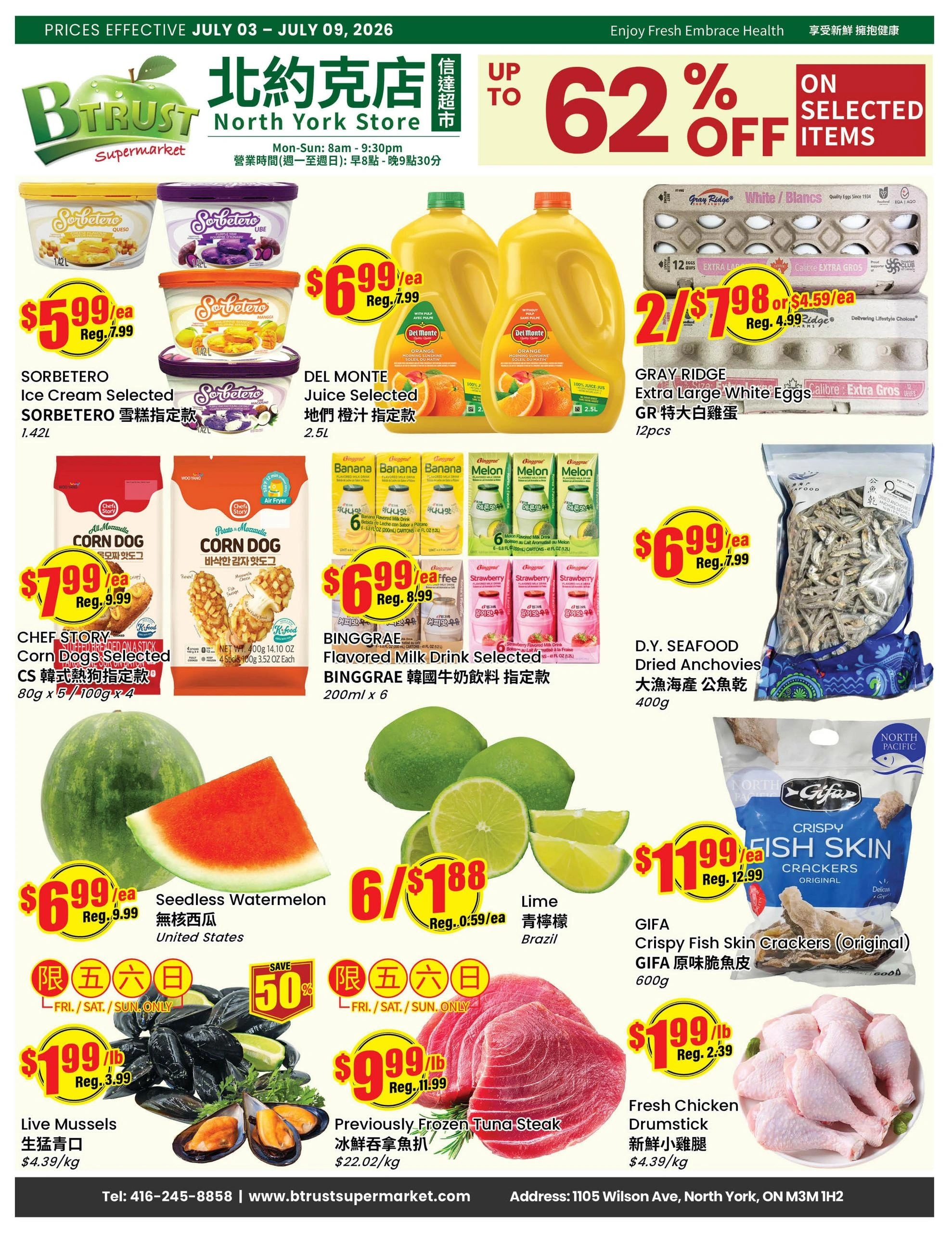 Btrust Supermarket flyer page 1