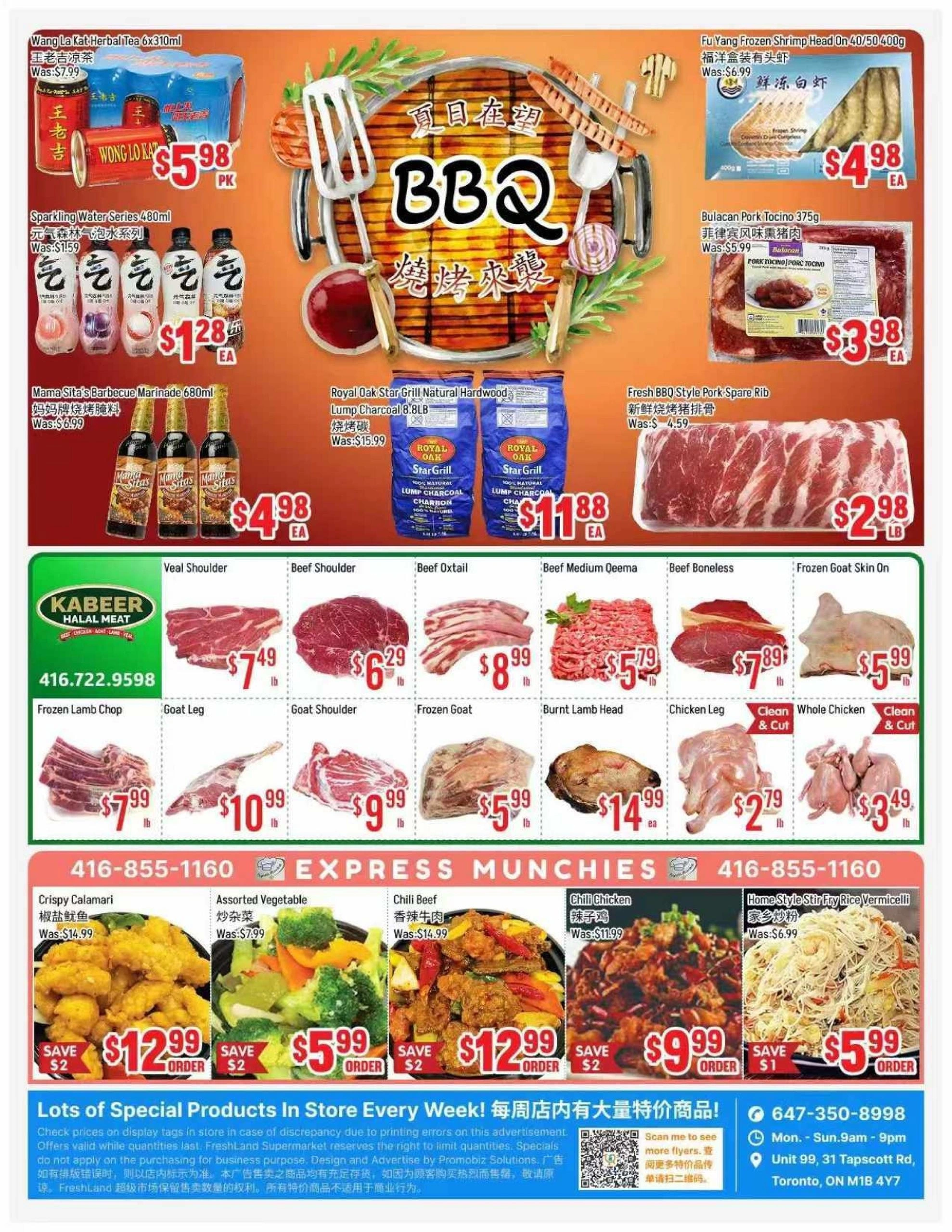 Fresh Land Supermarket flyer page 1