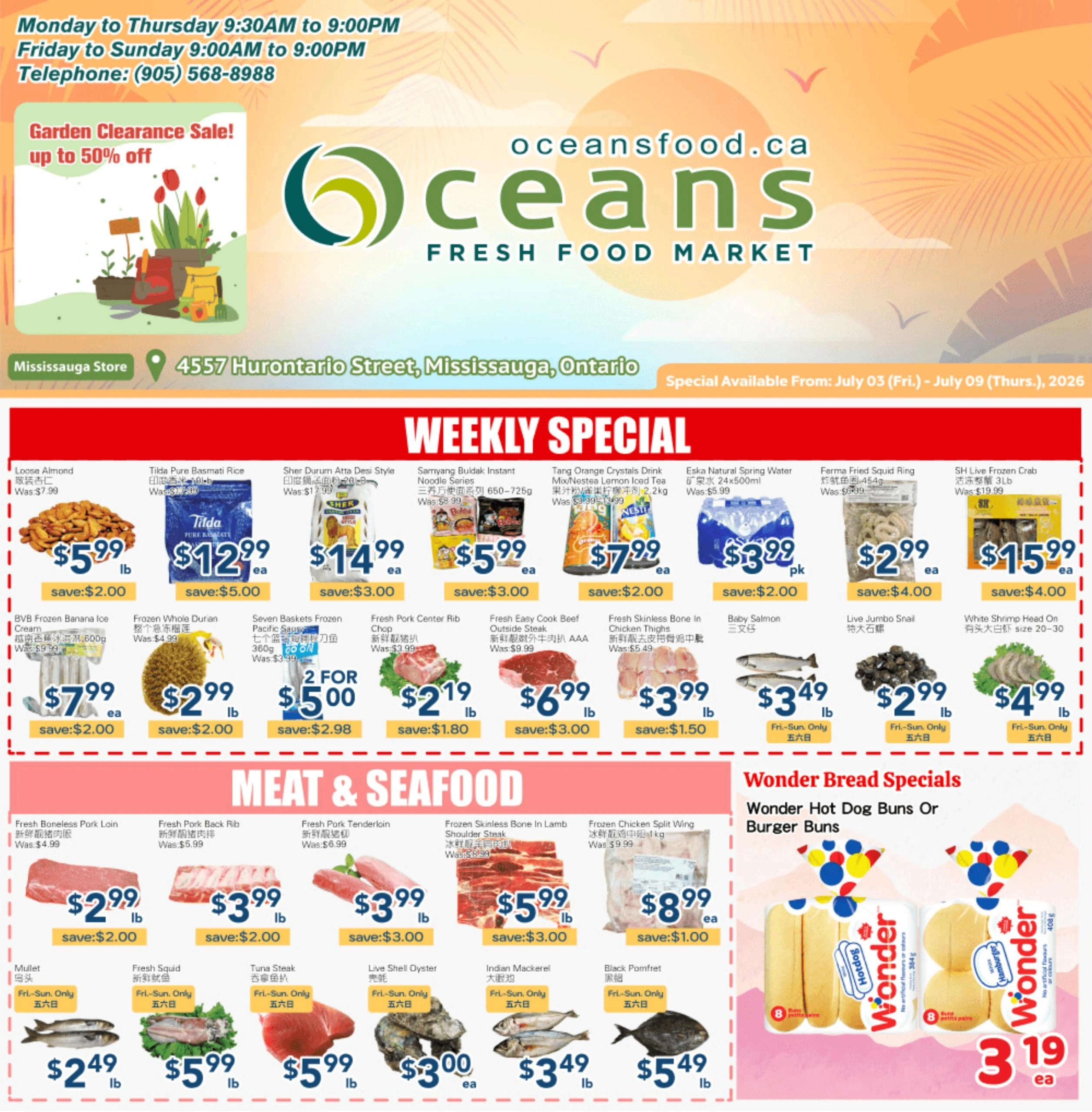 Oceans Fresh Food Market flyer page 1