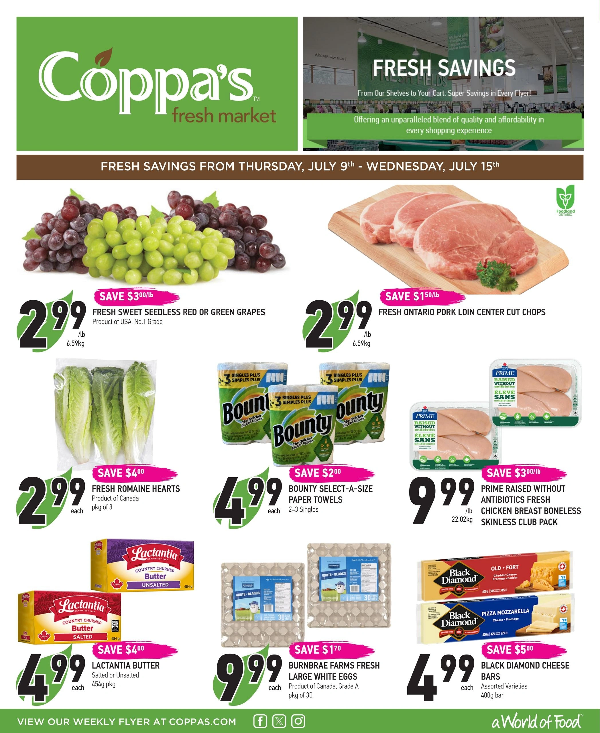 Coppa's Fresh Market flyer page 1