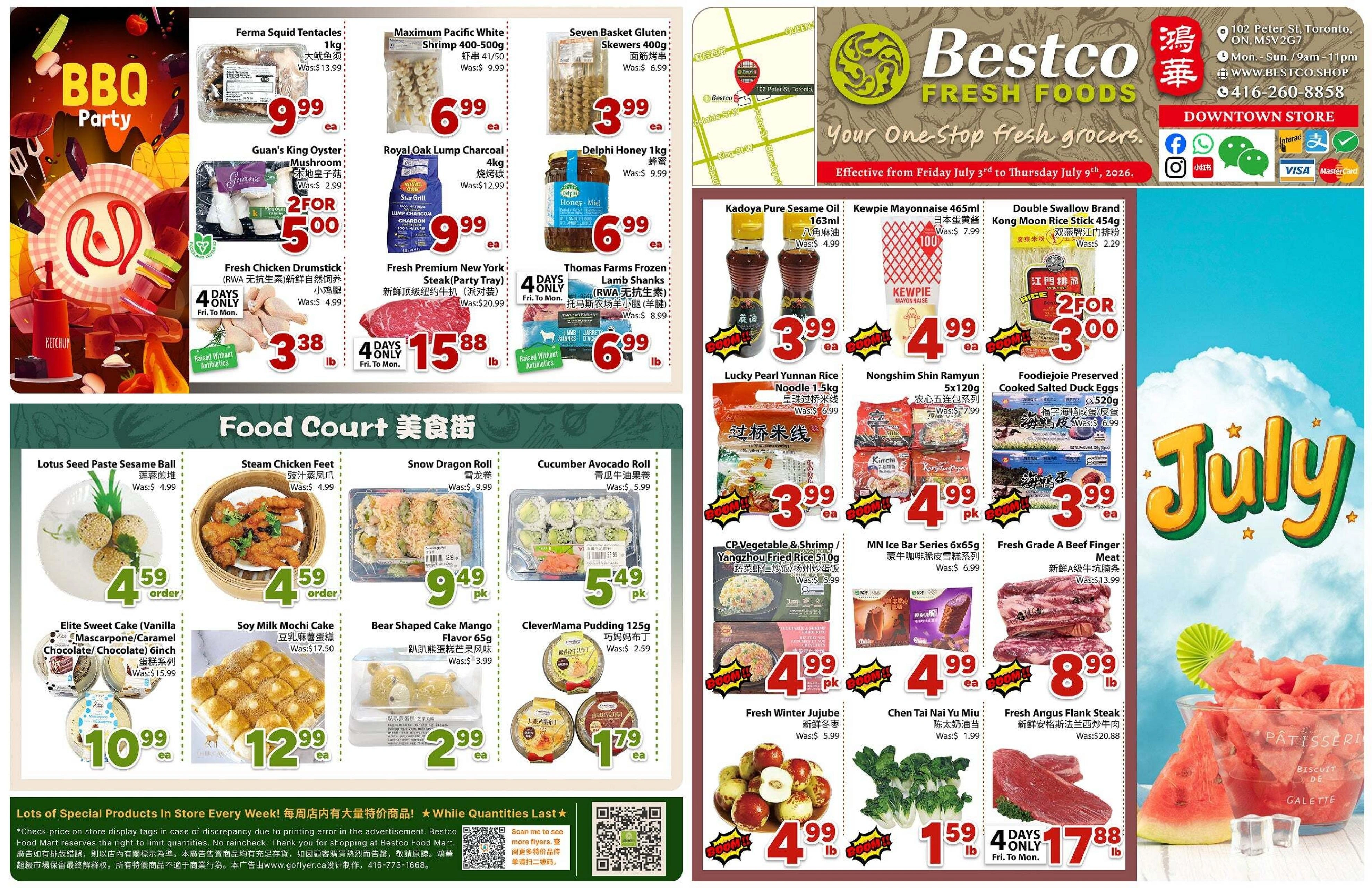 Bestco Foodmart flyer page 1