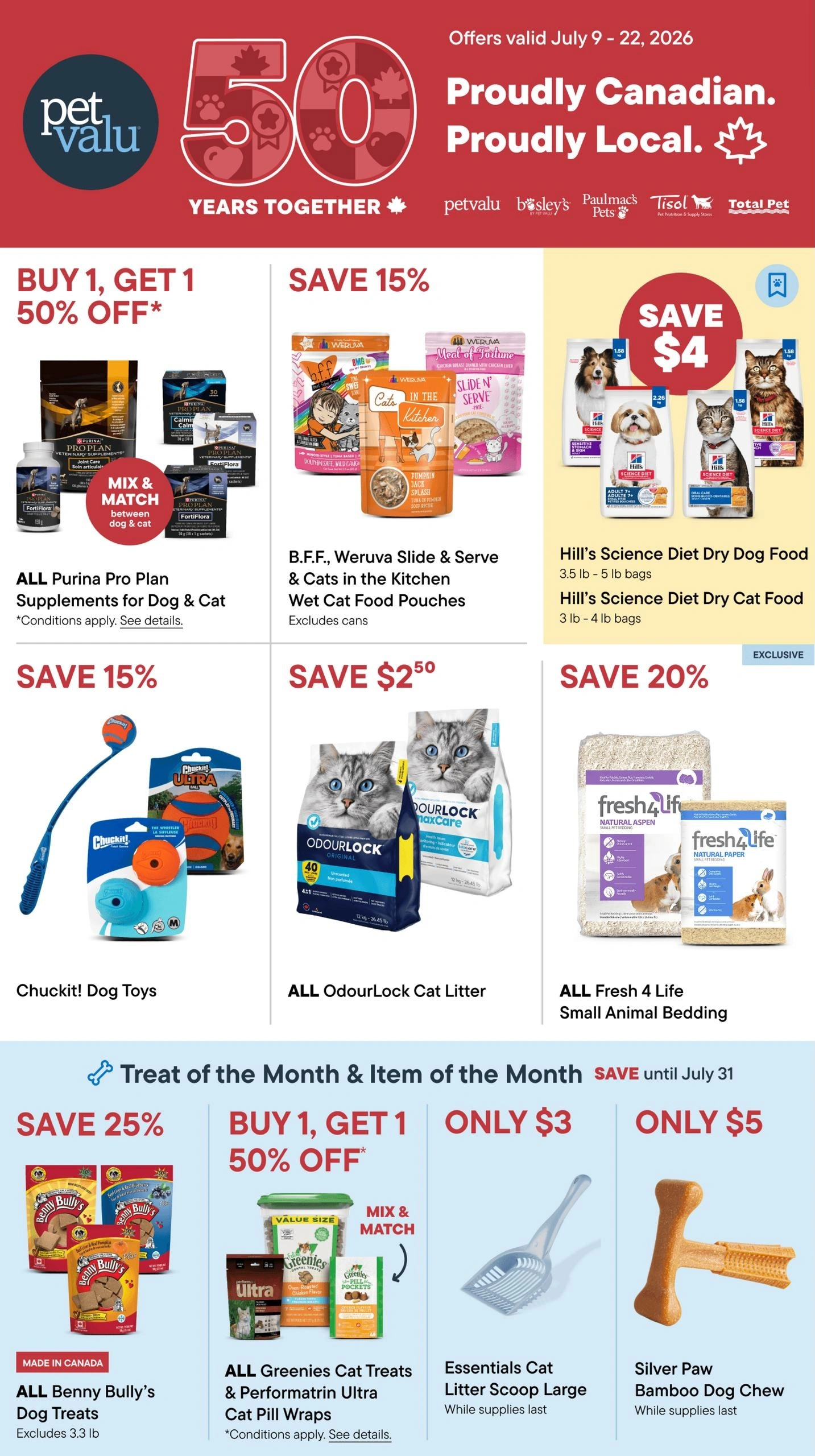 Pet Valu flyer page 1