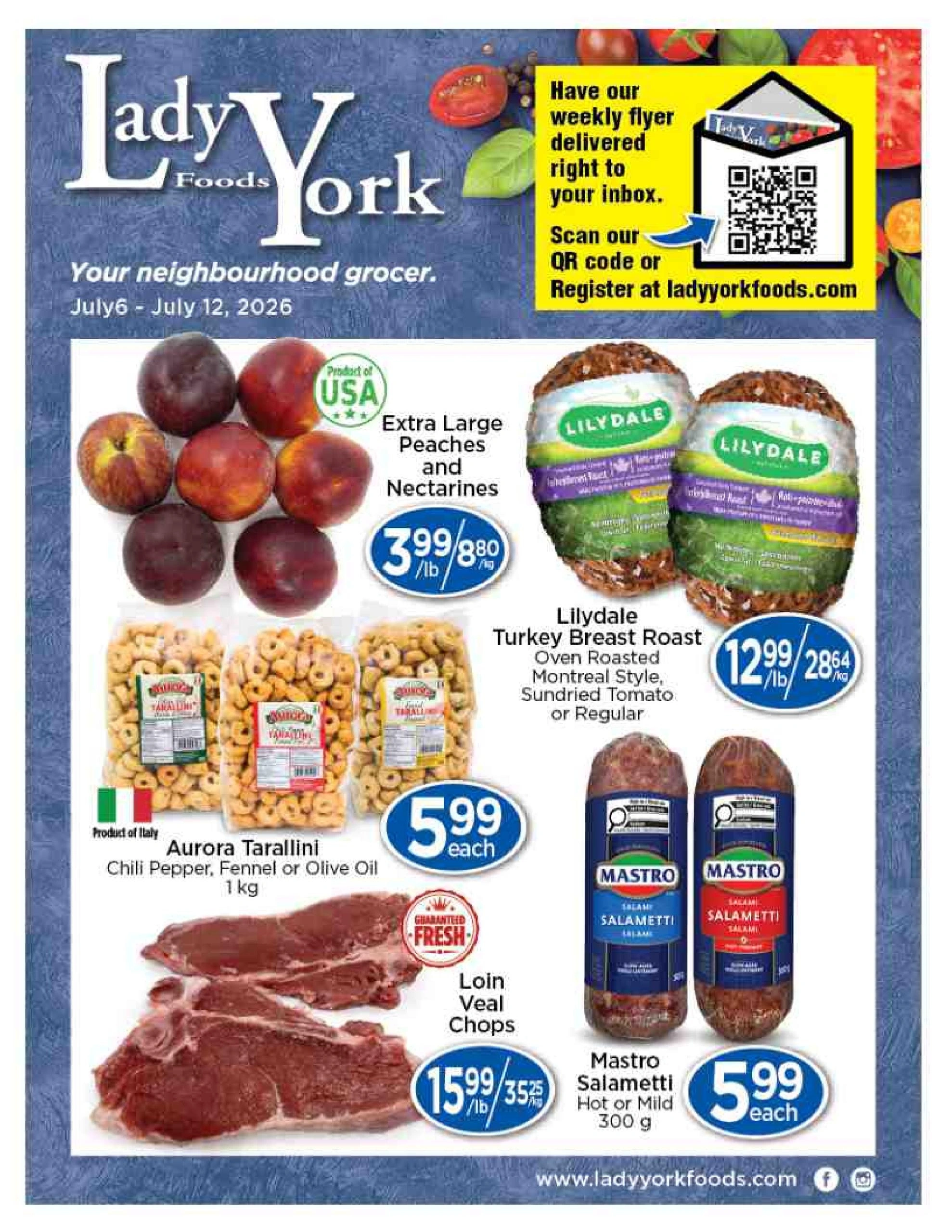 Lady York Foods flyer page 1