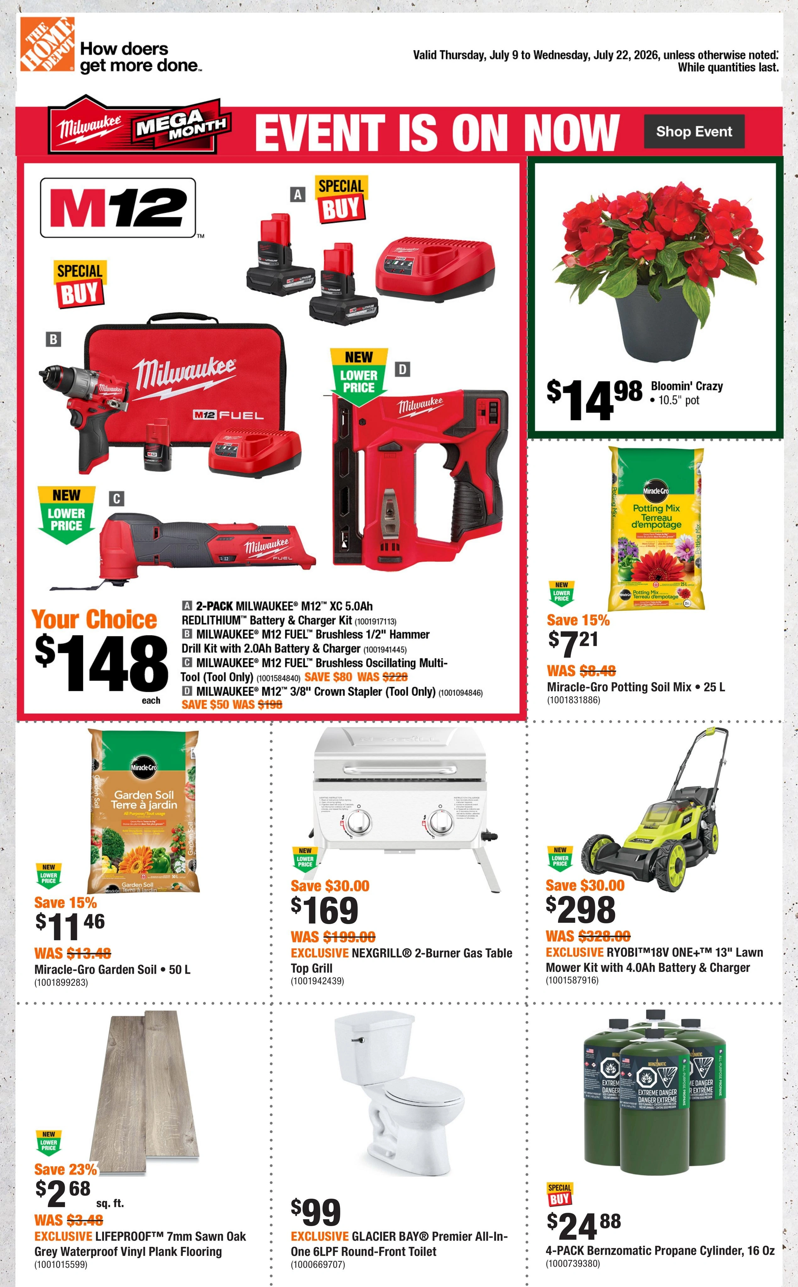 Home Depot flyer page 1