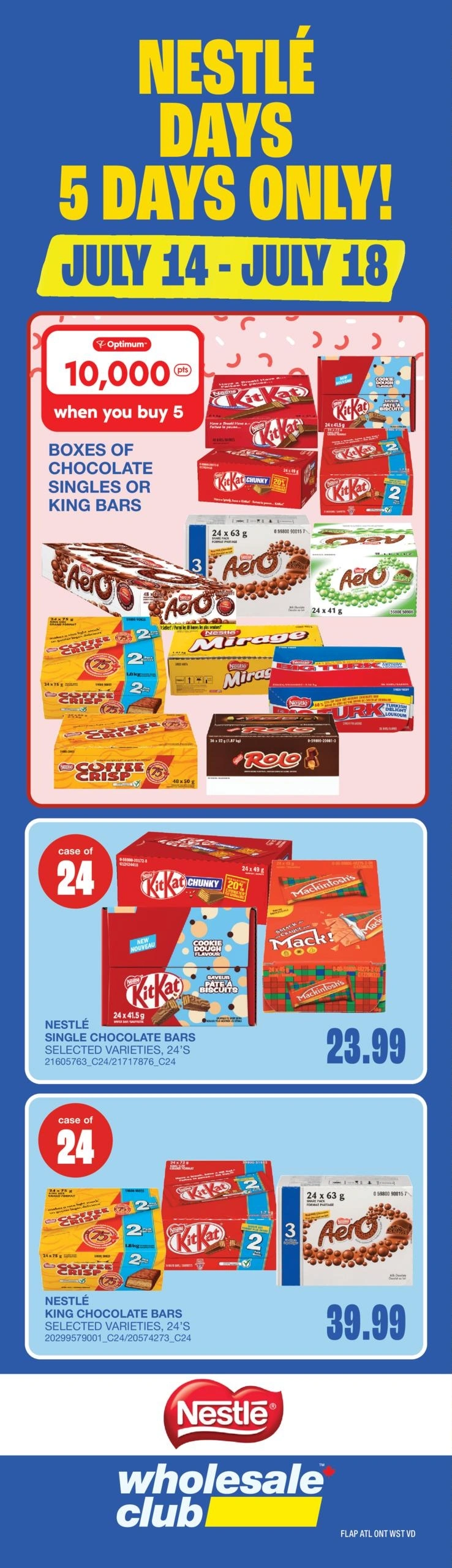Wholesale Club and Club Entrepôt flyer page 1