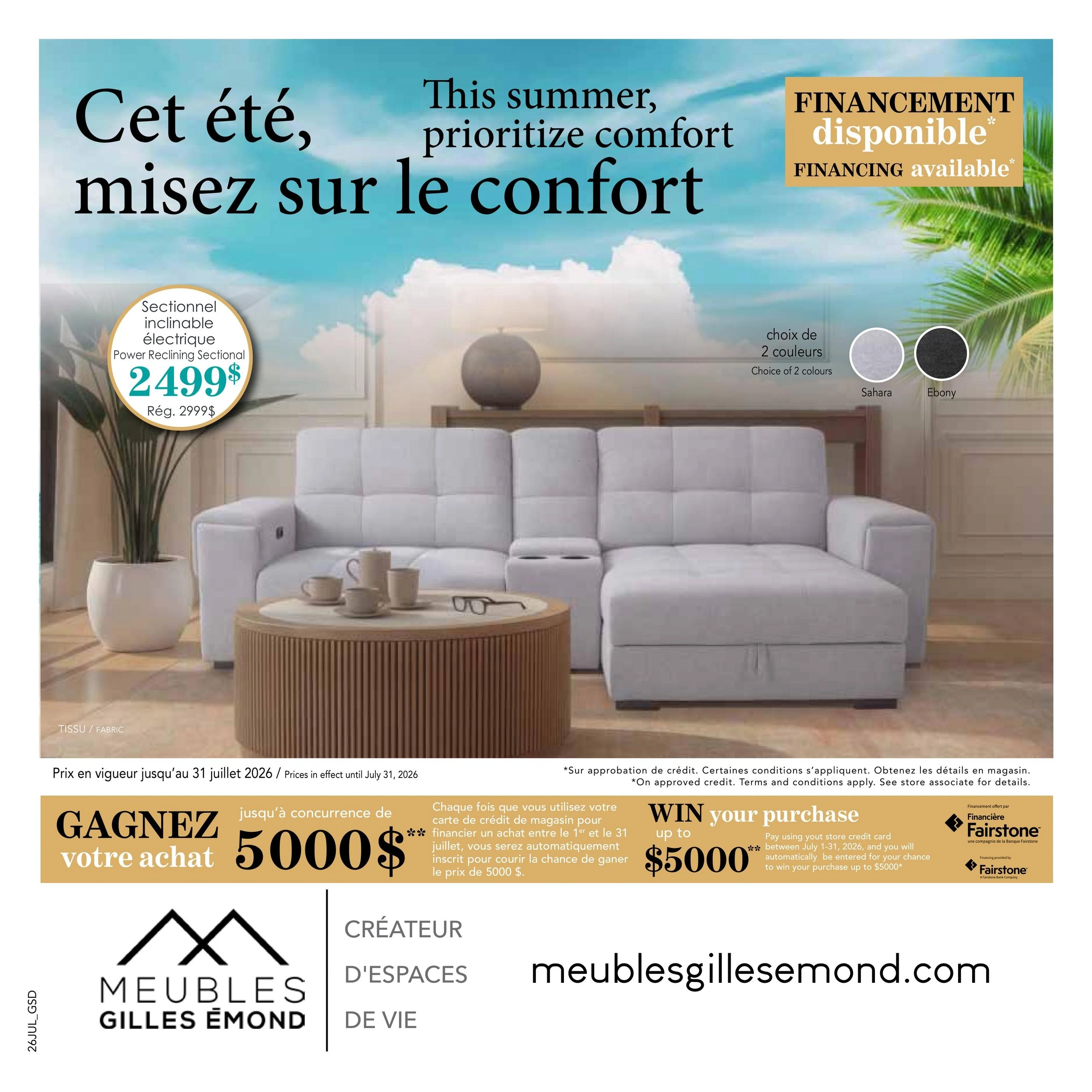 Meubles Gilles Emond flyer page 1