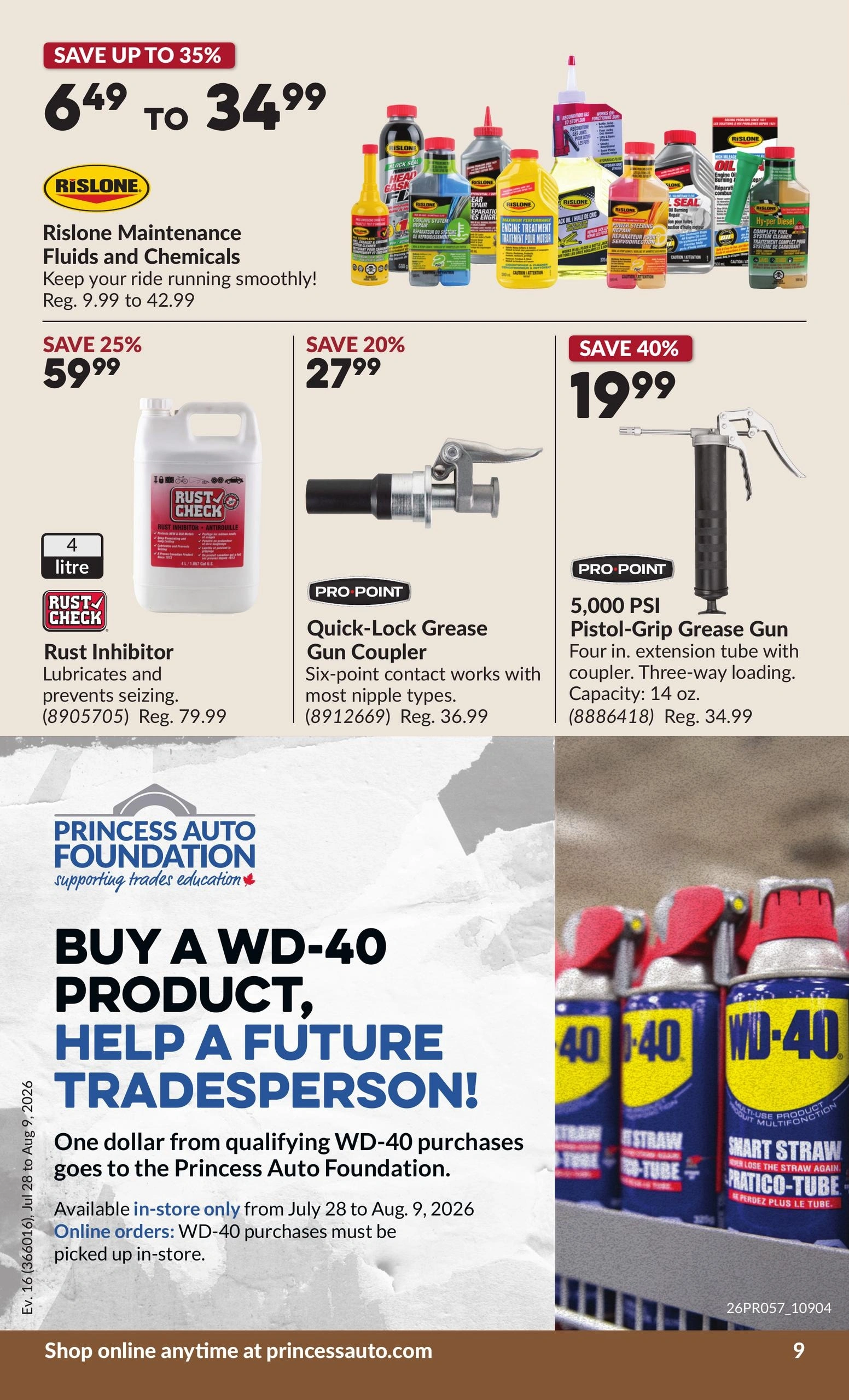 Princess Auto flyer page 14