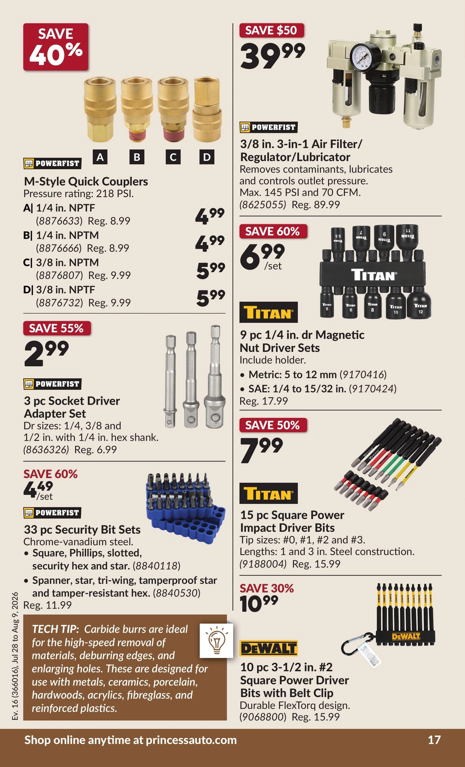 Princess Auto flyer page 22