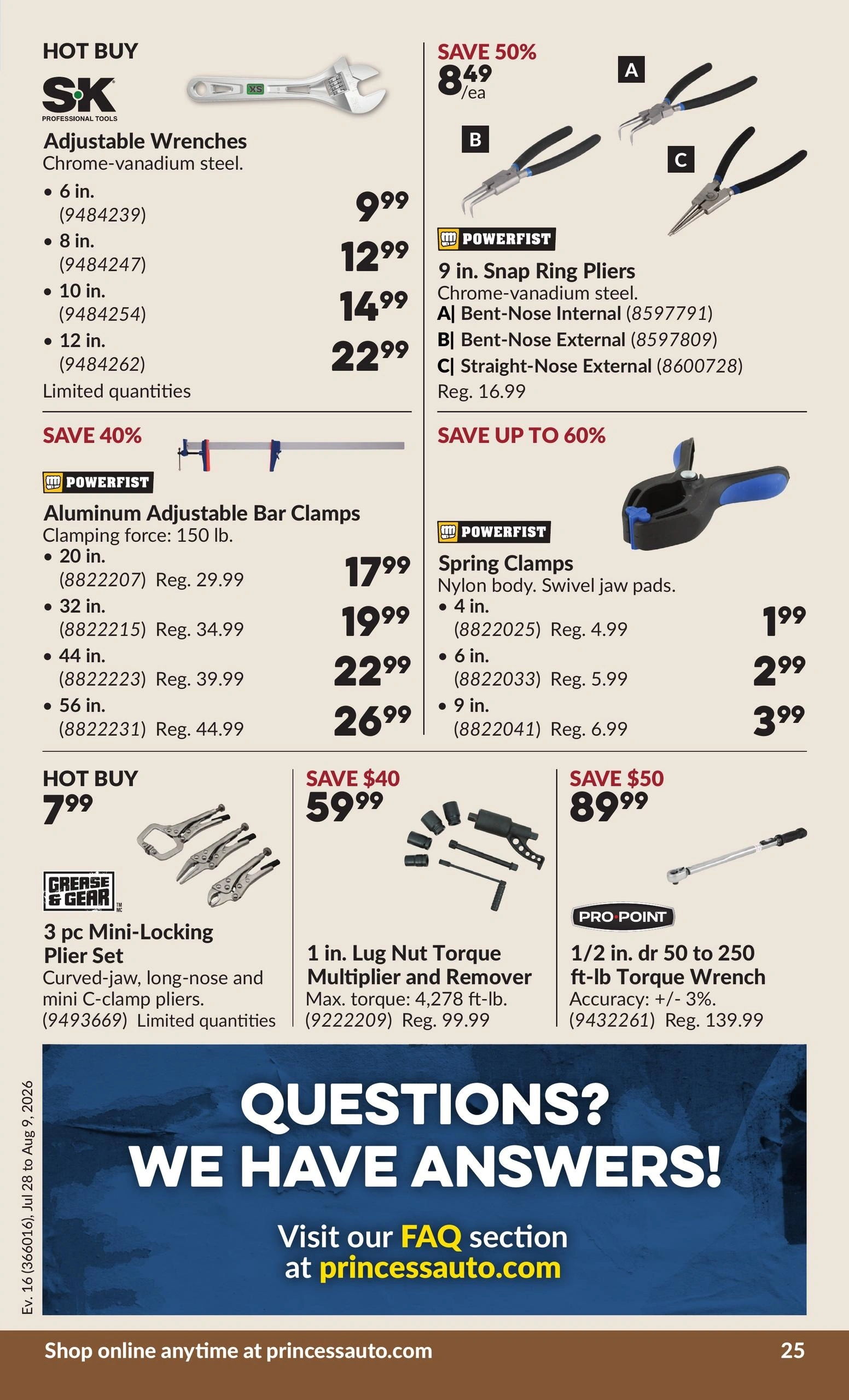 Princess Auto flyer page 30