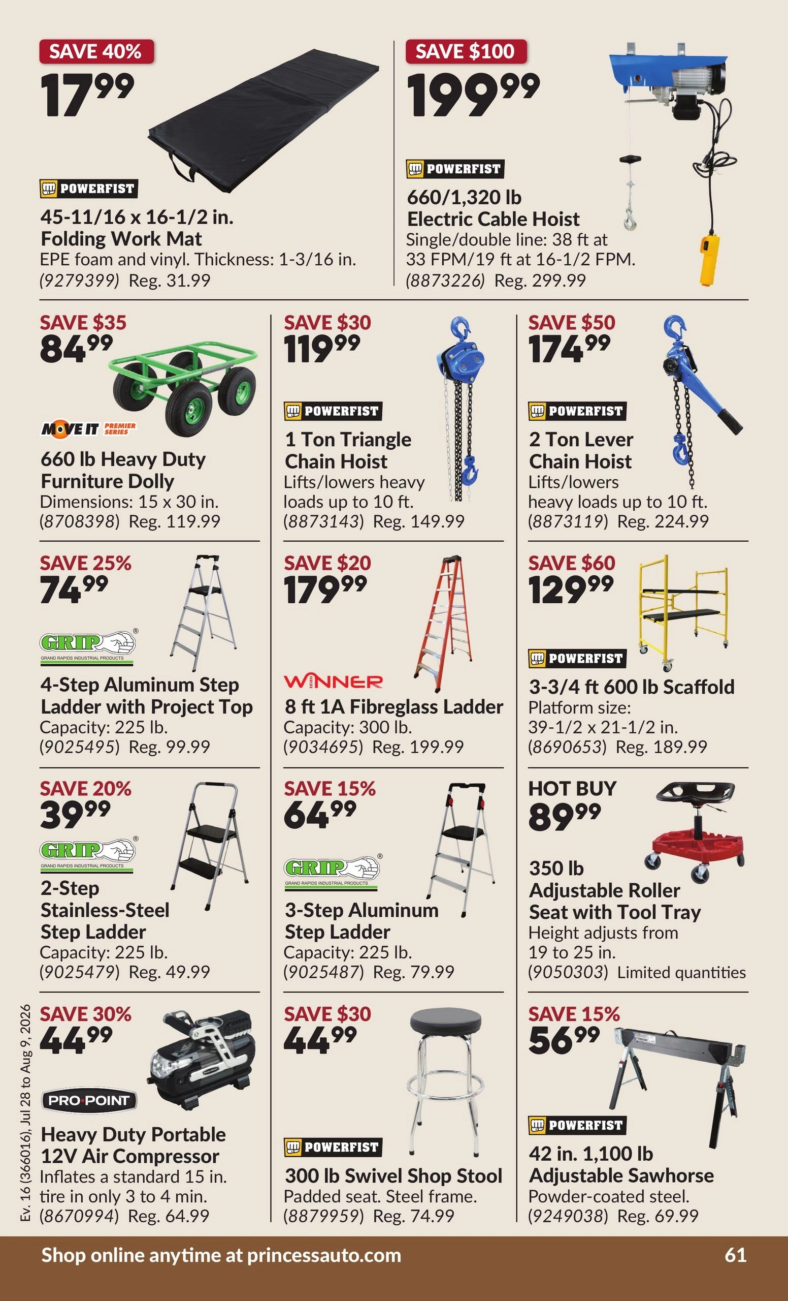 Princess Auto flyer page 66