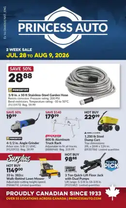 Princess Auto National Sale
