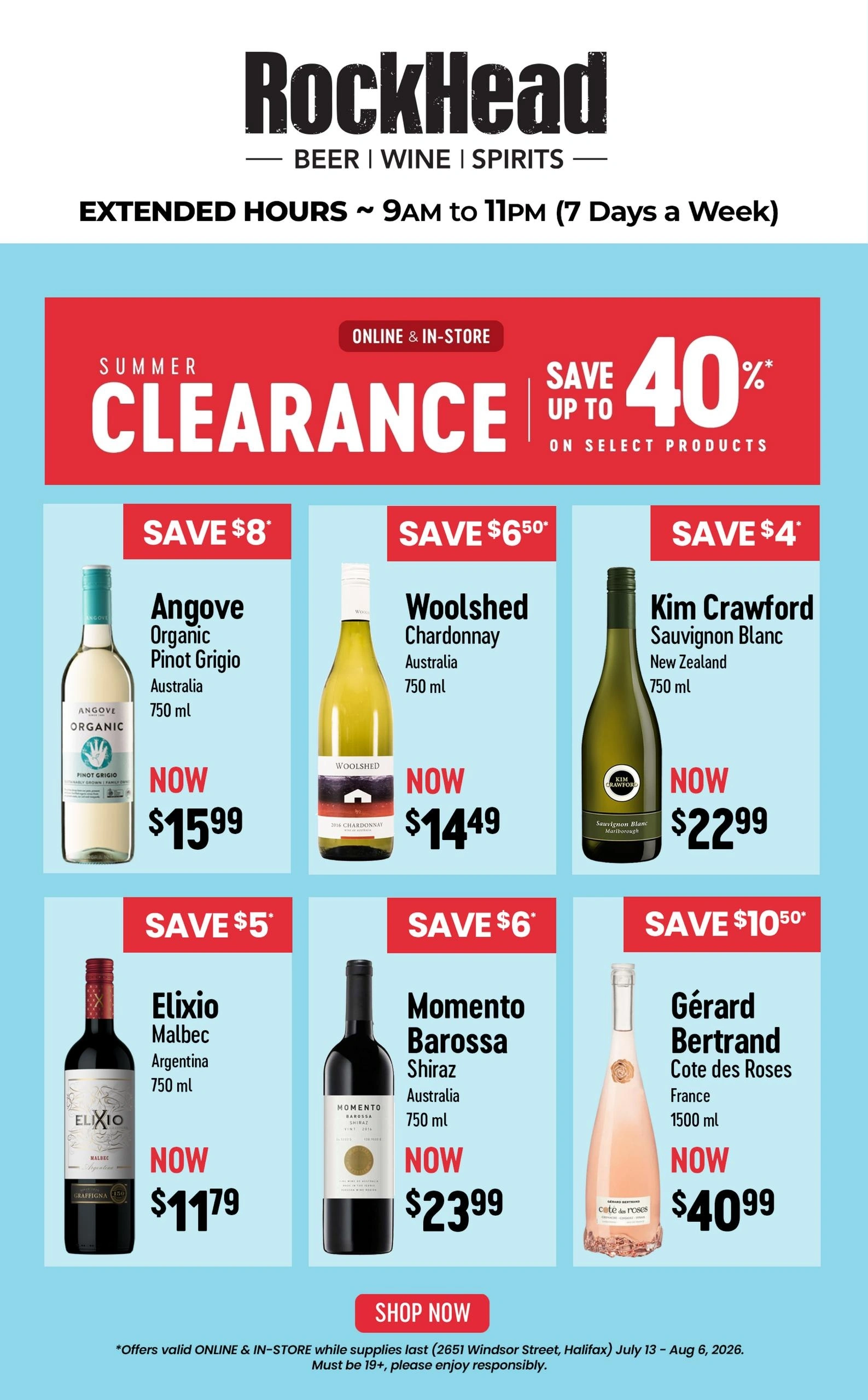 RockHead Wines flyer page 1