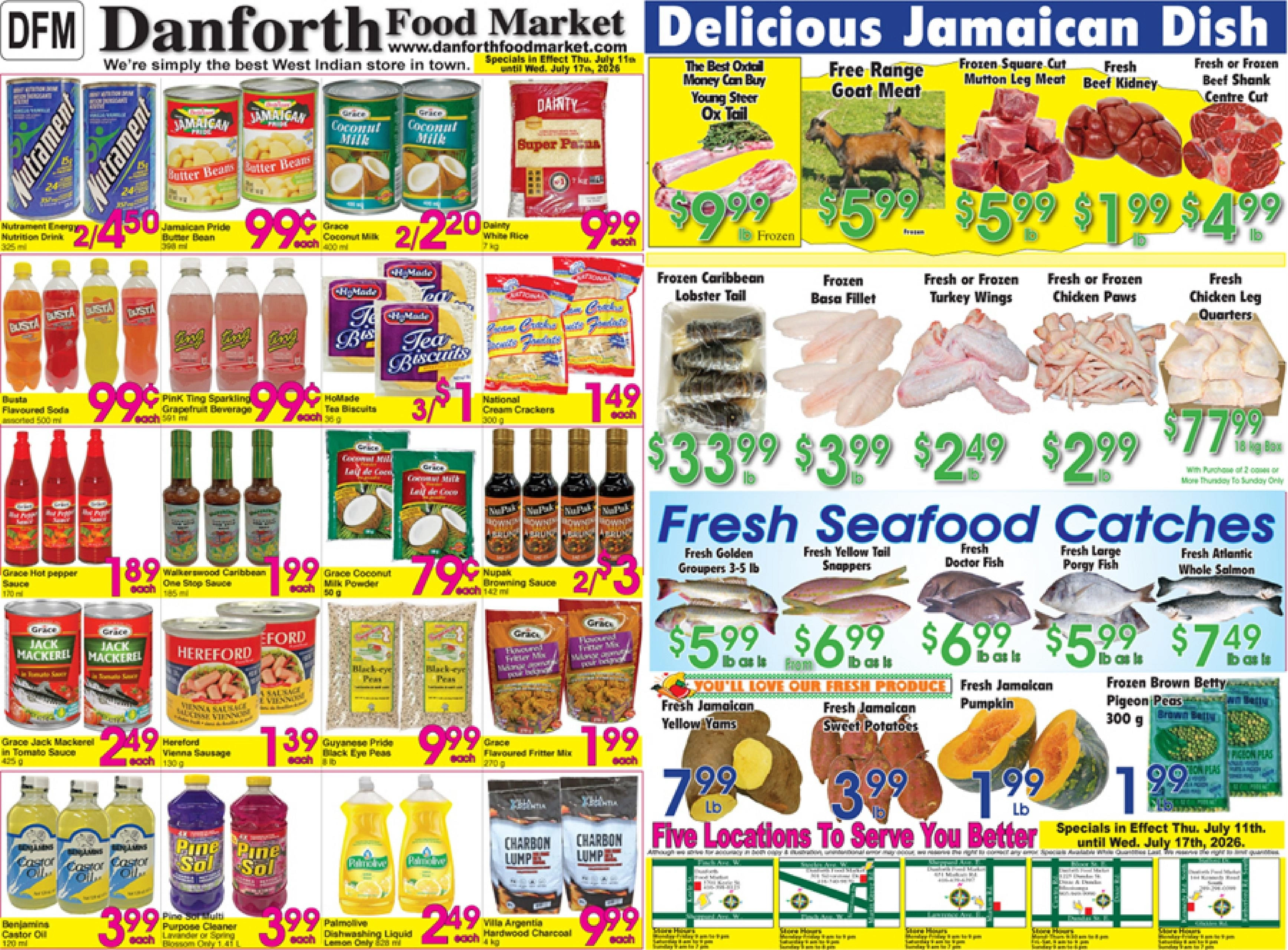 Danforth Food Market flyer page 1