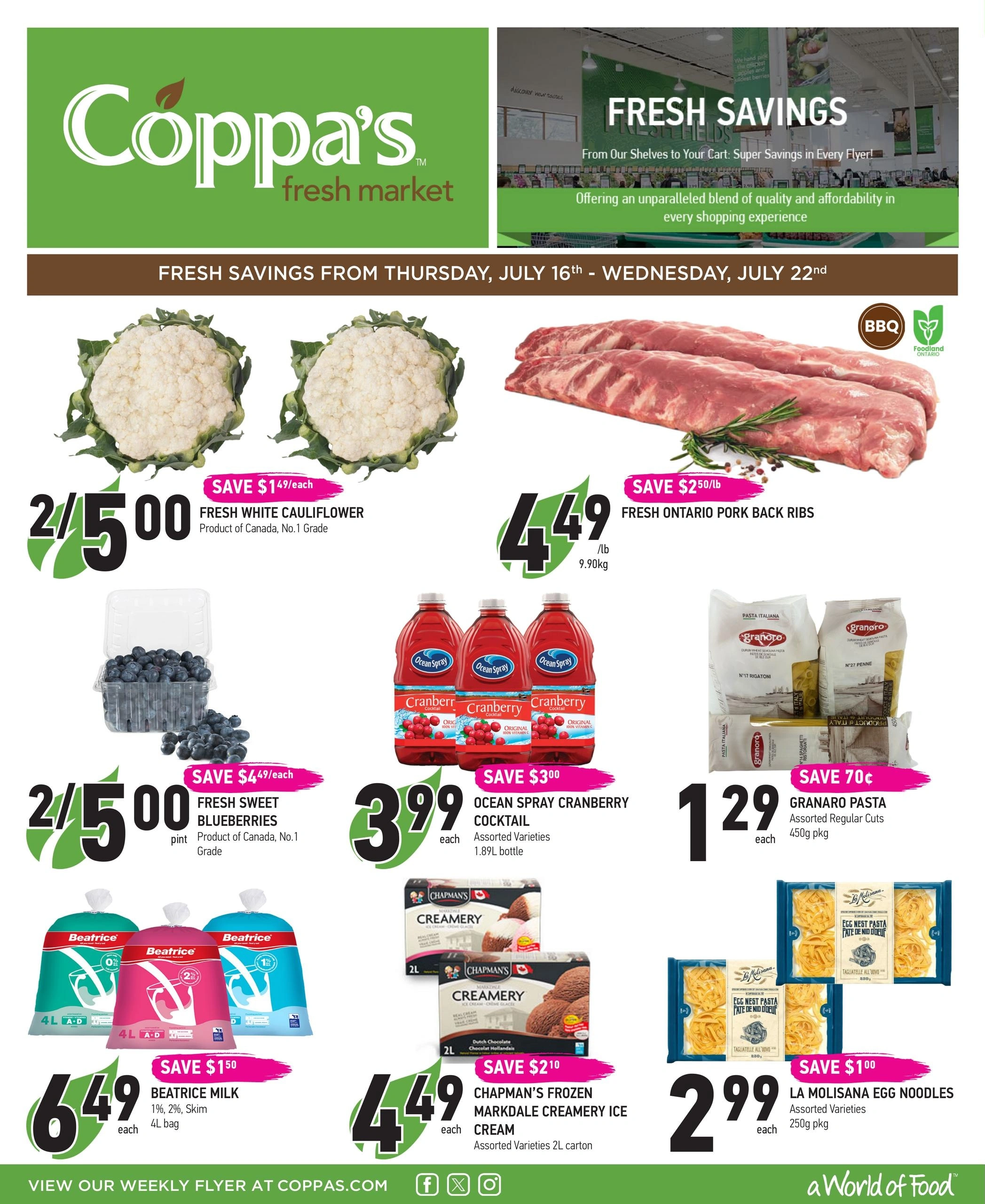 Coppa's Fresh Market flyer page 1