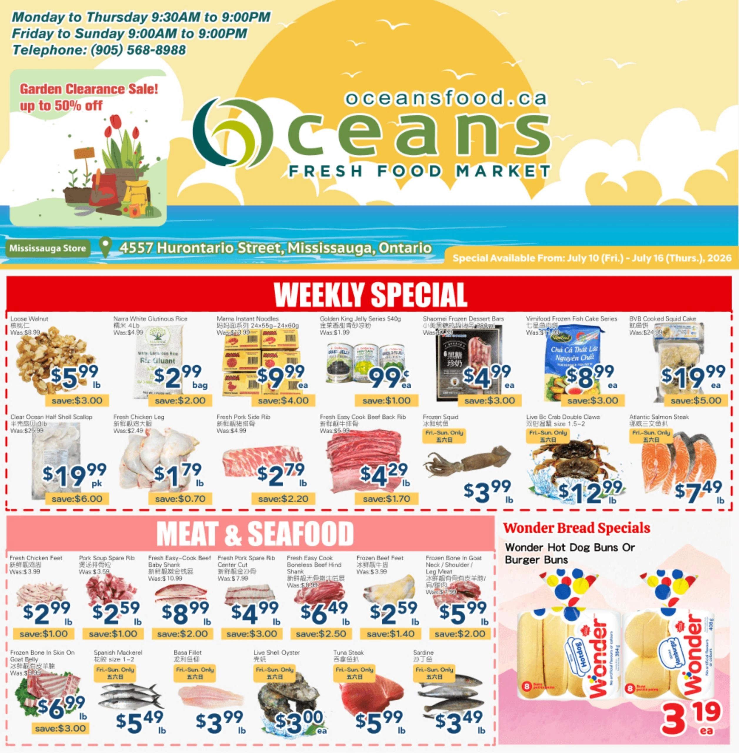 Oceans Fresh Food Market flyer page 1