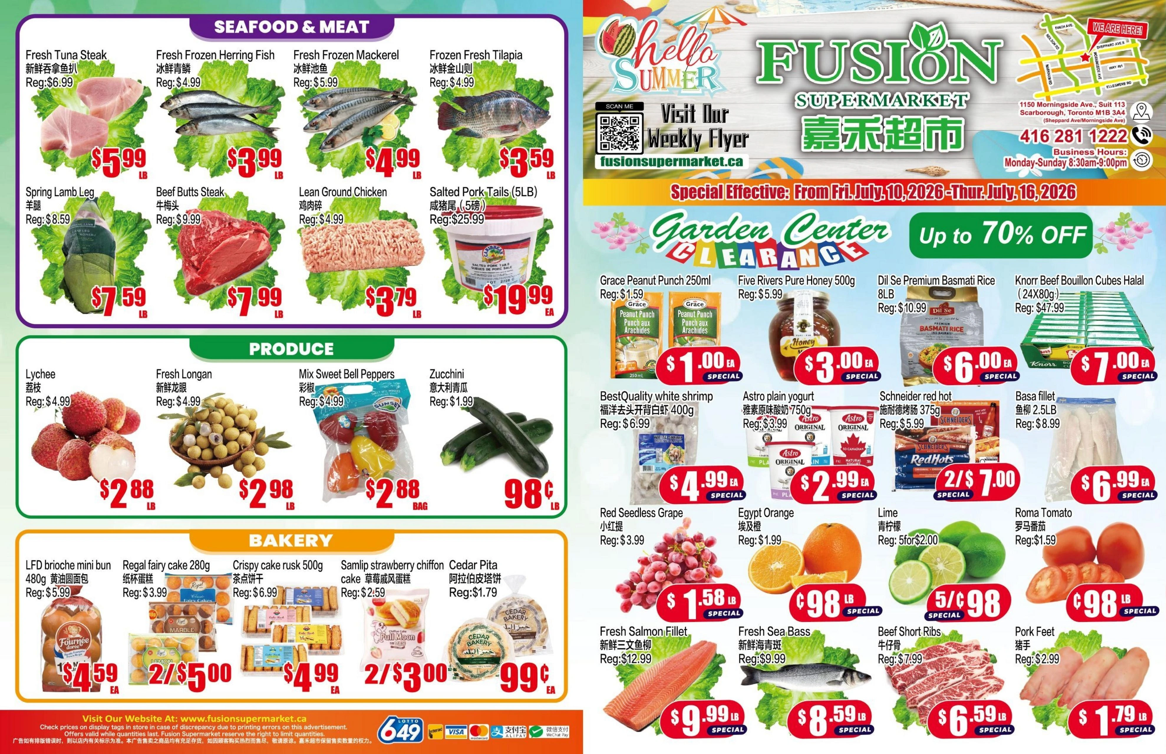 Fusion Supermarket flyer page 1