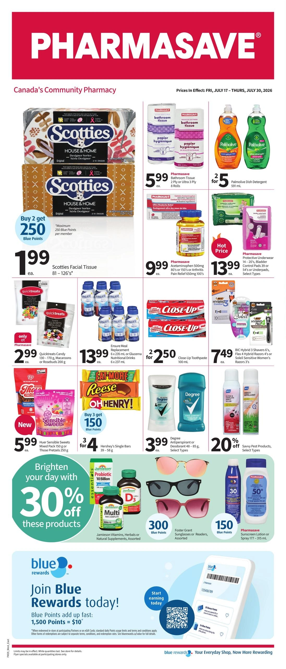 Pharmasave flyer page 1