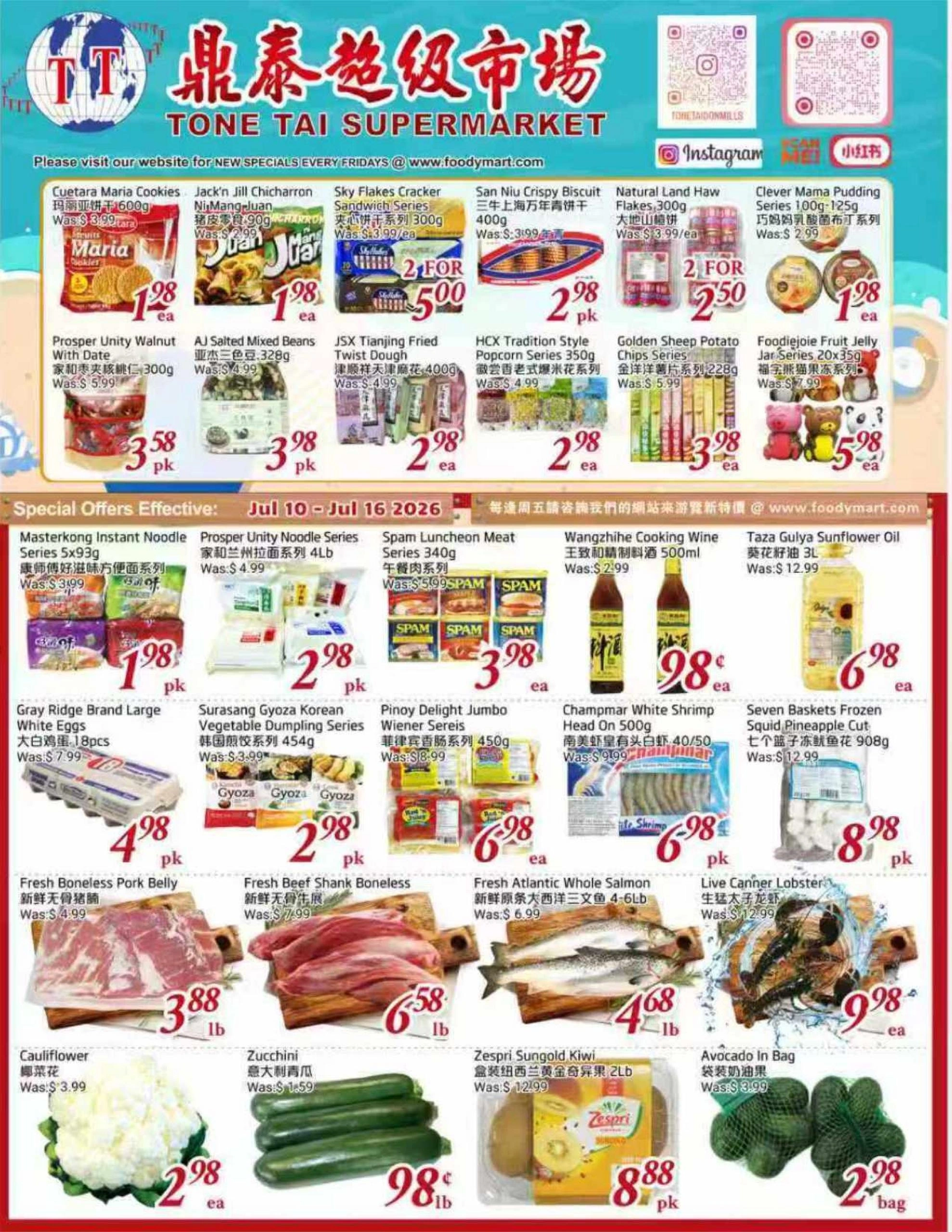 Tone Tai Supermarket flyer page 1